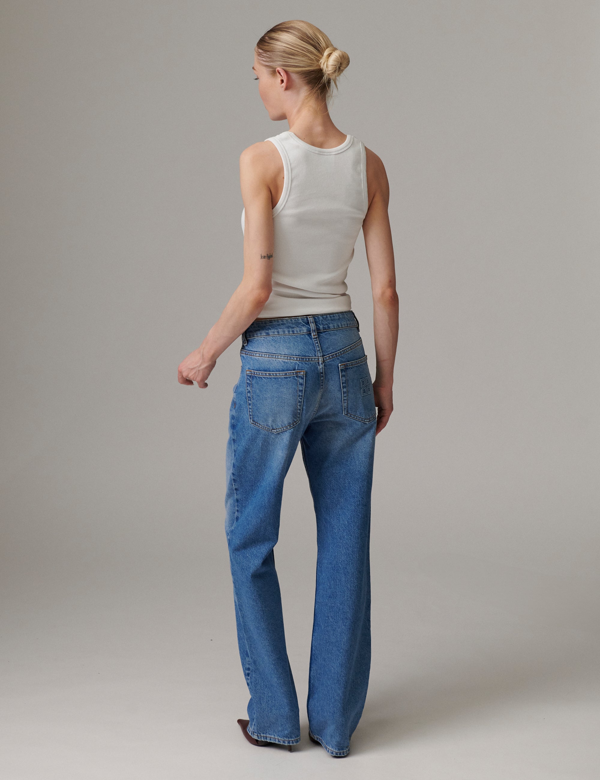 DAY Birger ét Mikkelsen DAYRiven - Soft Denim Structure Jeans 04112 Washed Blue