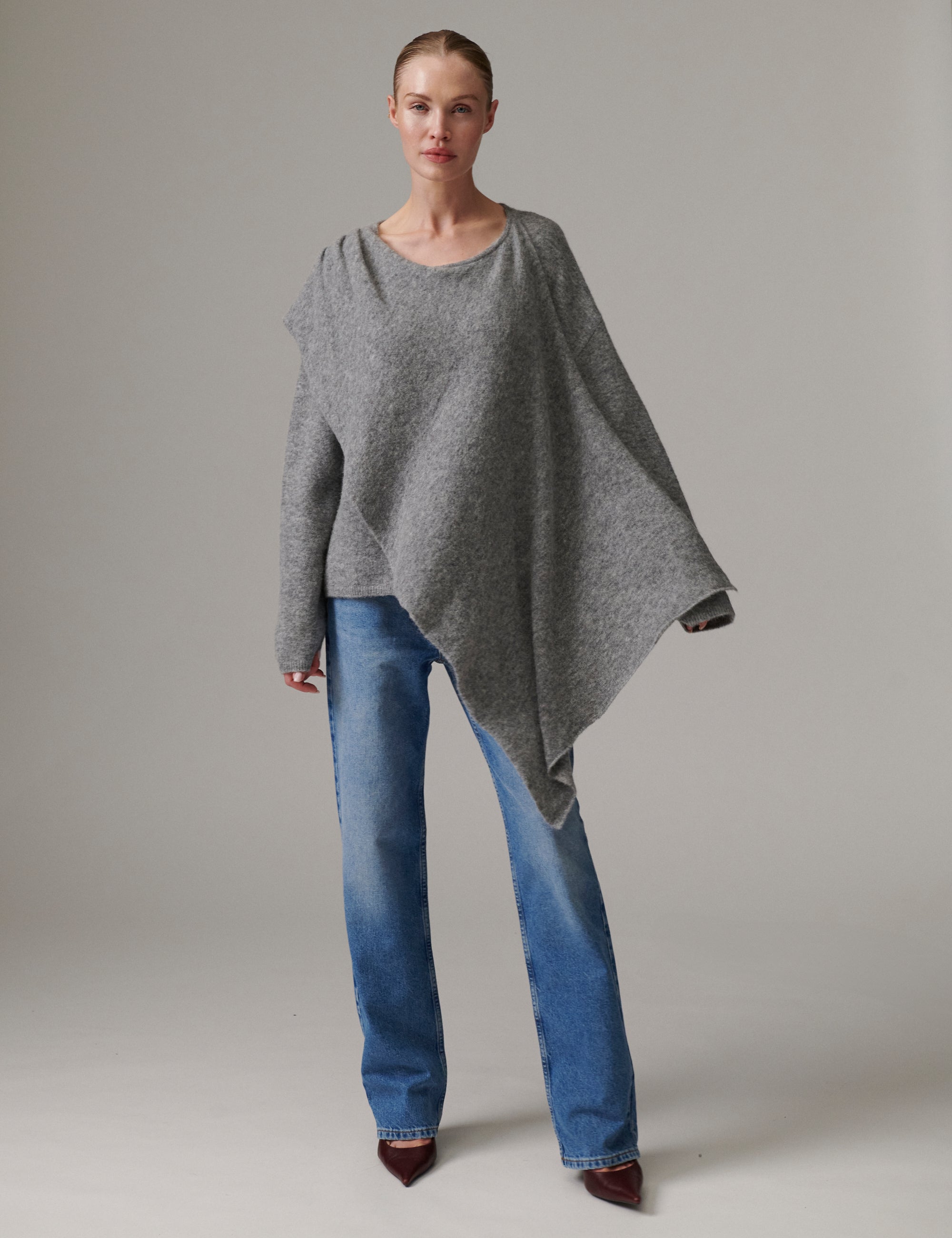 DAY Birger ét Mikkelsen DAYScarf - Cozy Days Pullover 11991 Medium Grey Mel.