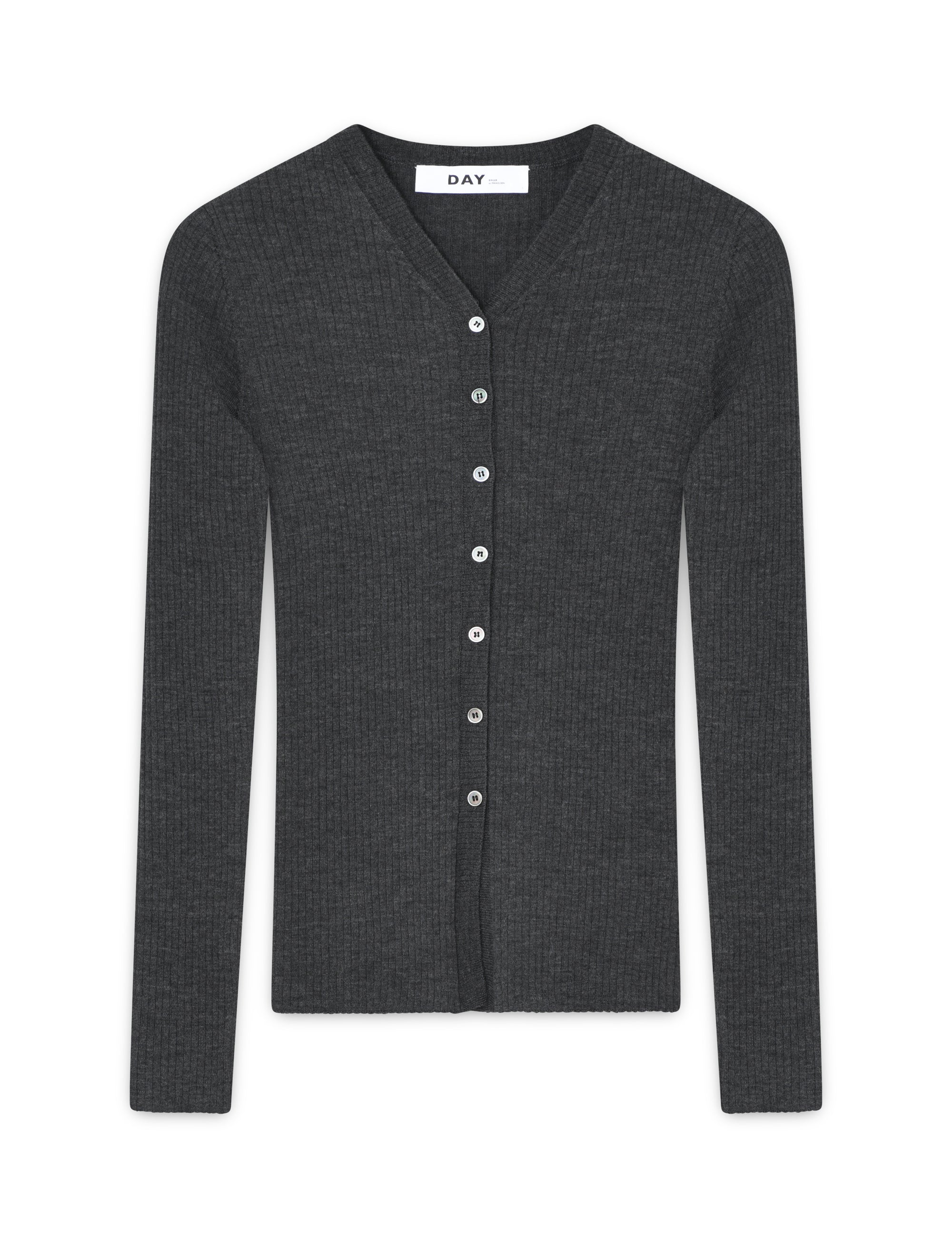 DAY Birger ét Mikkelsen Dixon - daily elements Cardigan 500003 DARK GREY MELANGE