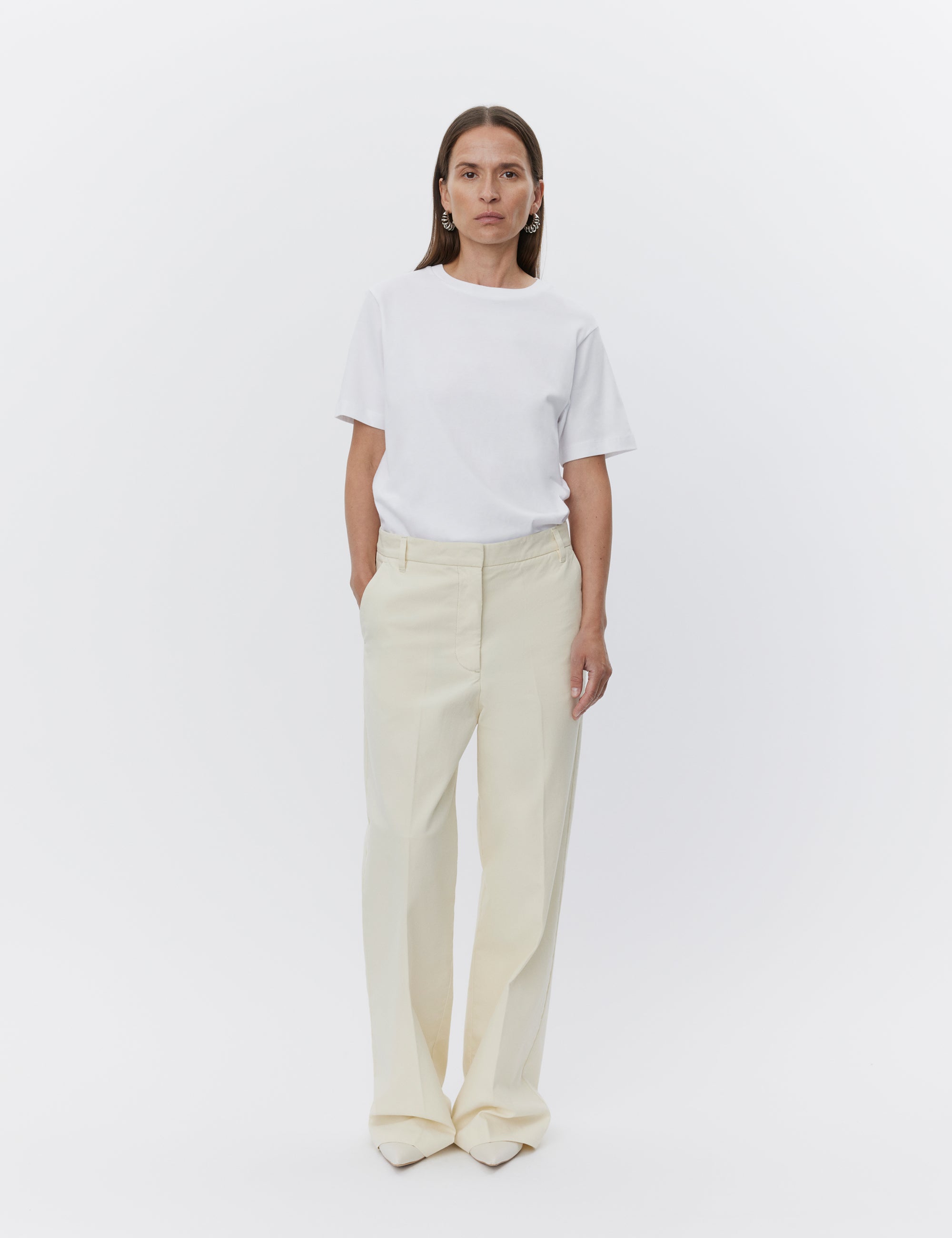 DAY Birger ét Mikkelsen Drew - Heavy Jersey Tops & T-Shirts 110601 Bright White