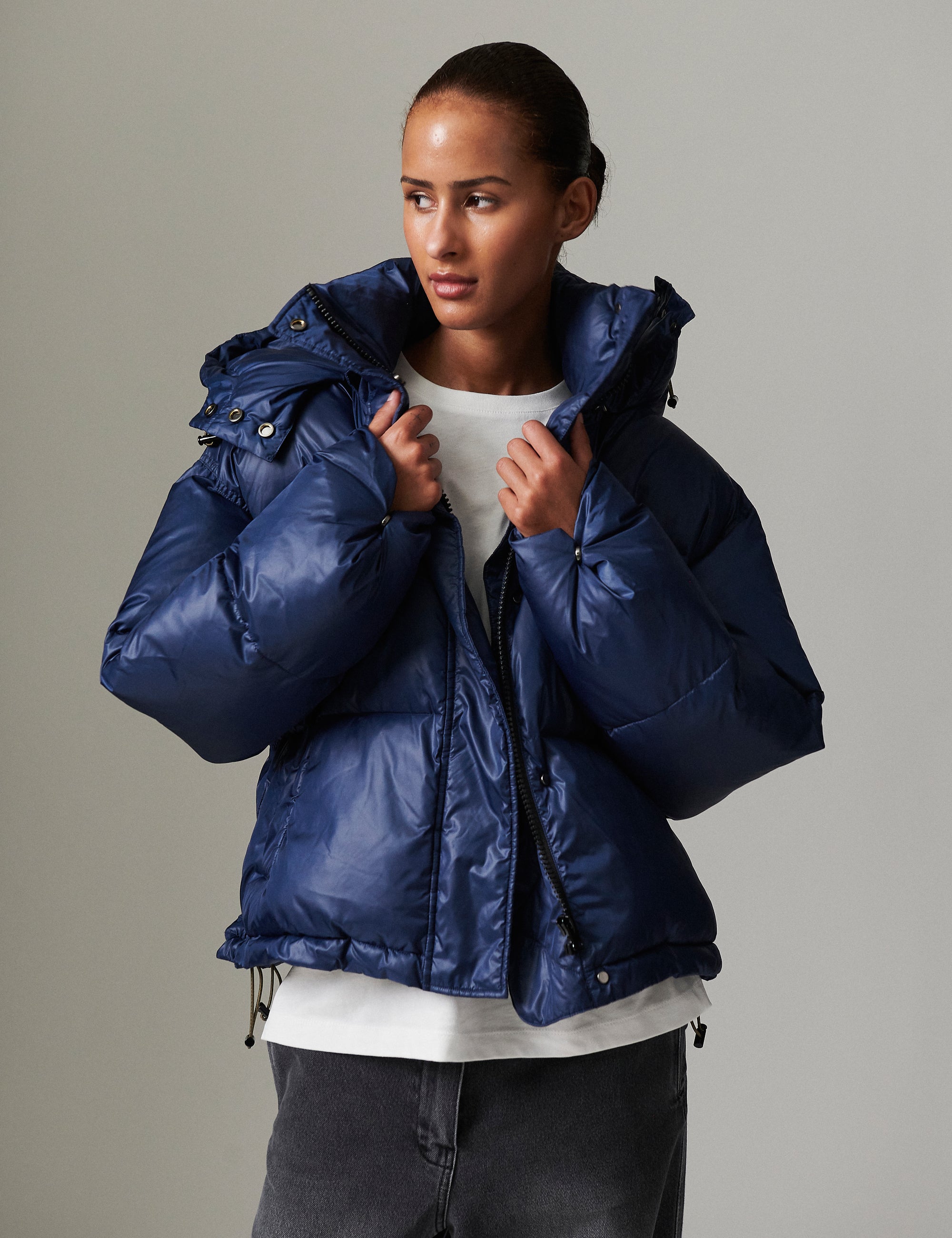 DAY Birger ét Mikkelsen Emmett - Vinyl Puff Coats & Jackets 194020 DARK SAPPHIRE.