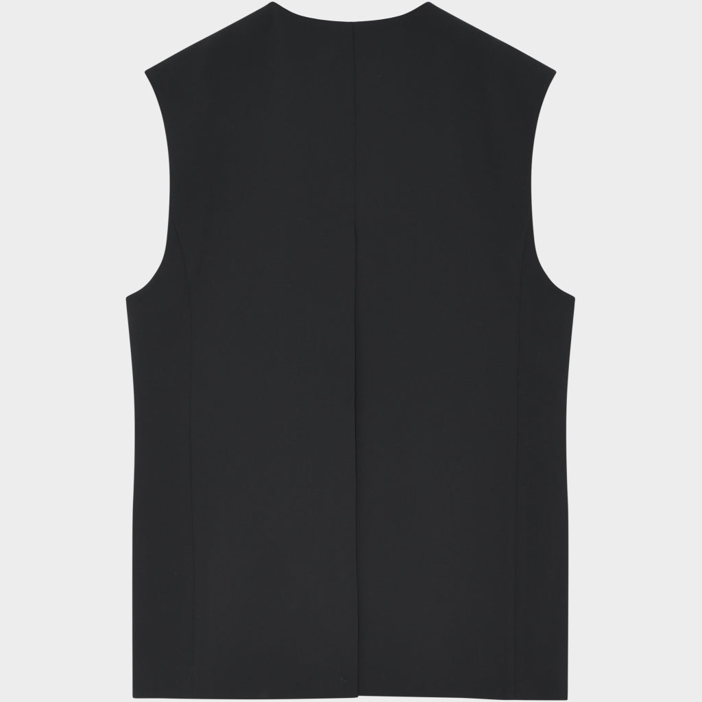 DAY Birger ét Mikkelsen Enid - Classic Gabardine Waistcoat 190303 Jet Black