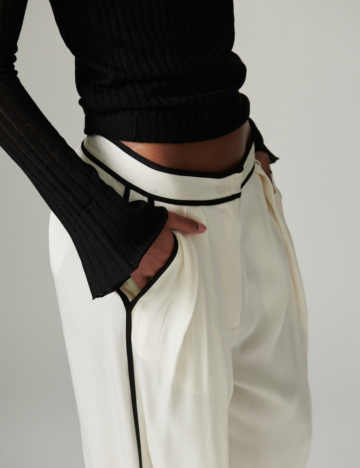 DAY Birger ét Mikkelsen Enza - Matte Crepe - Pants Pants 110605 Jet Stream