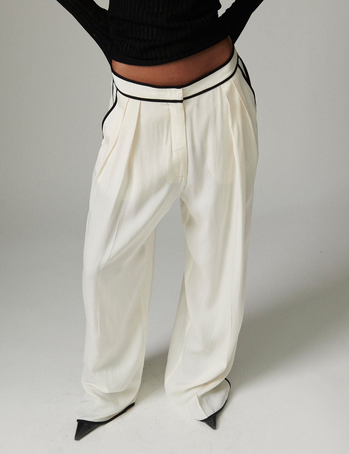 DAY Birger ét Mikkelsen Enza - Matte Crepe - Pants Pants 110605 Jet Stream