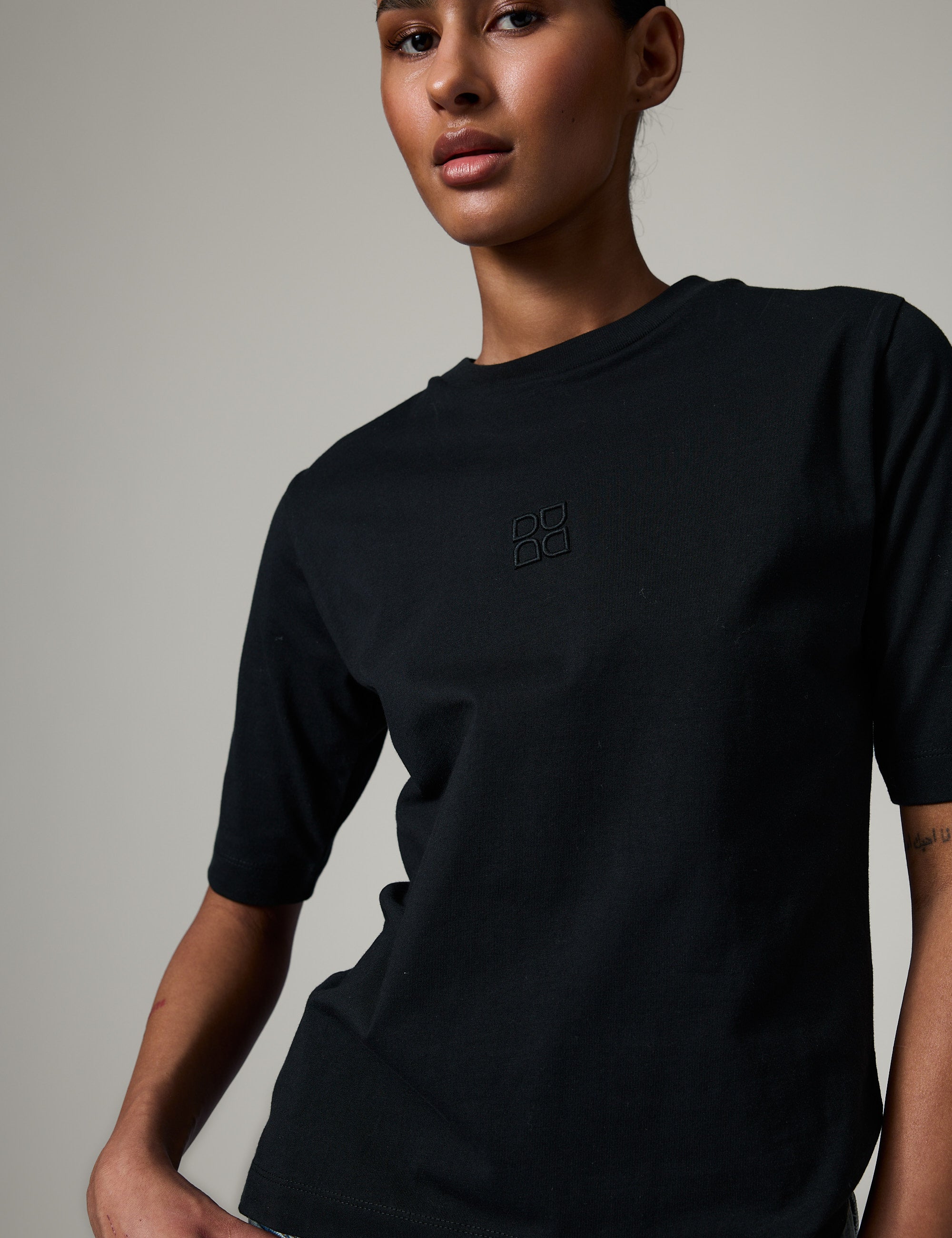 DAY Birger ét Mikkelsen Fipo - Heavy Jersey T-shirt 190303 Black