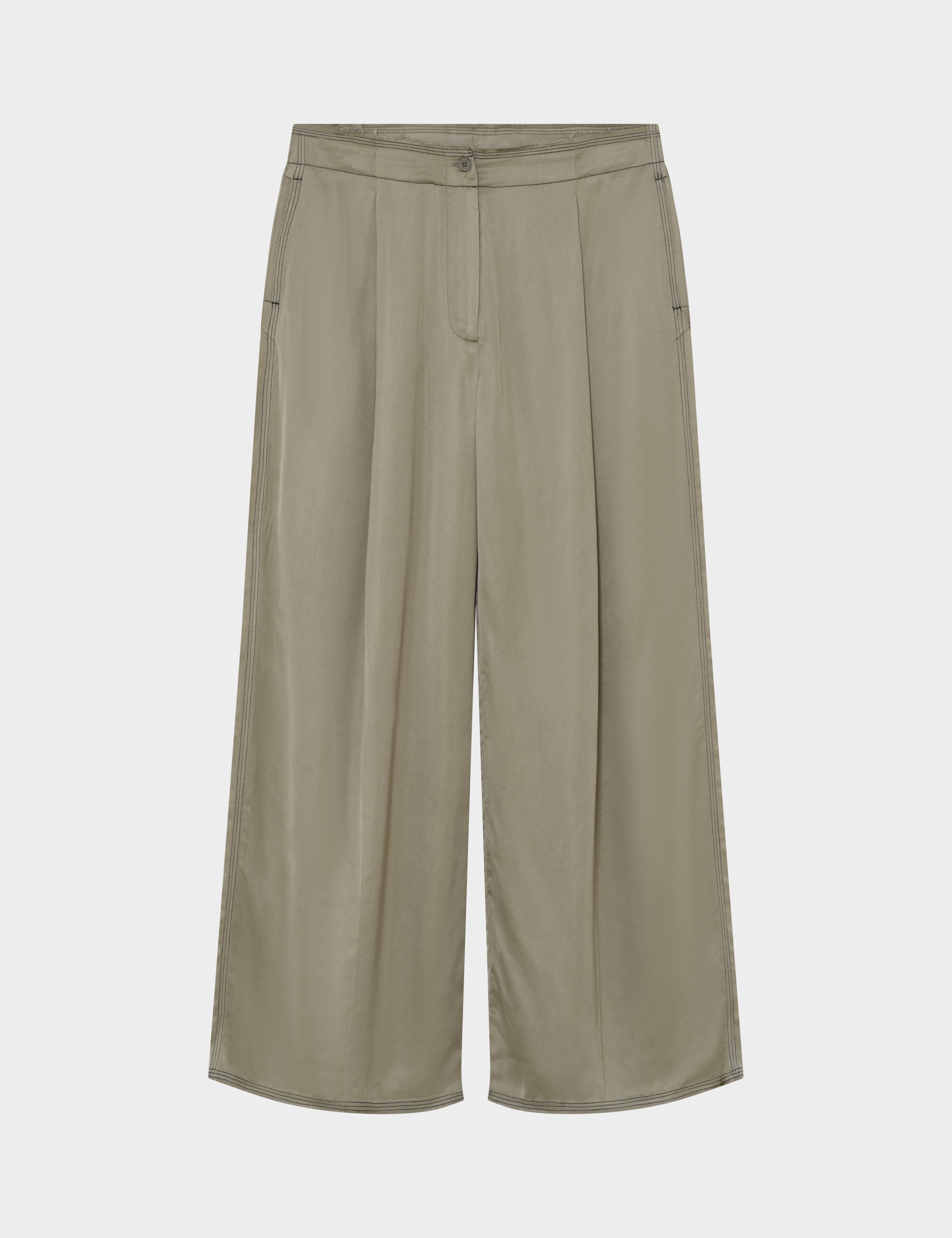 DAY Birger ét Mikkelsen Fisher - Fluid Viscose Pants 500147 SAGE KHAKI