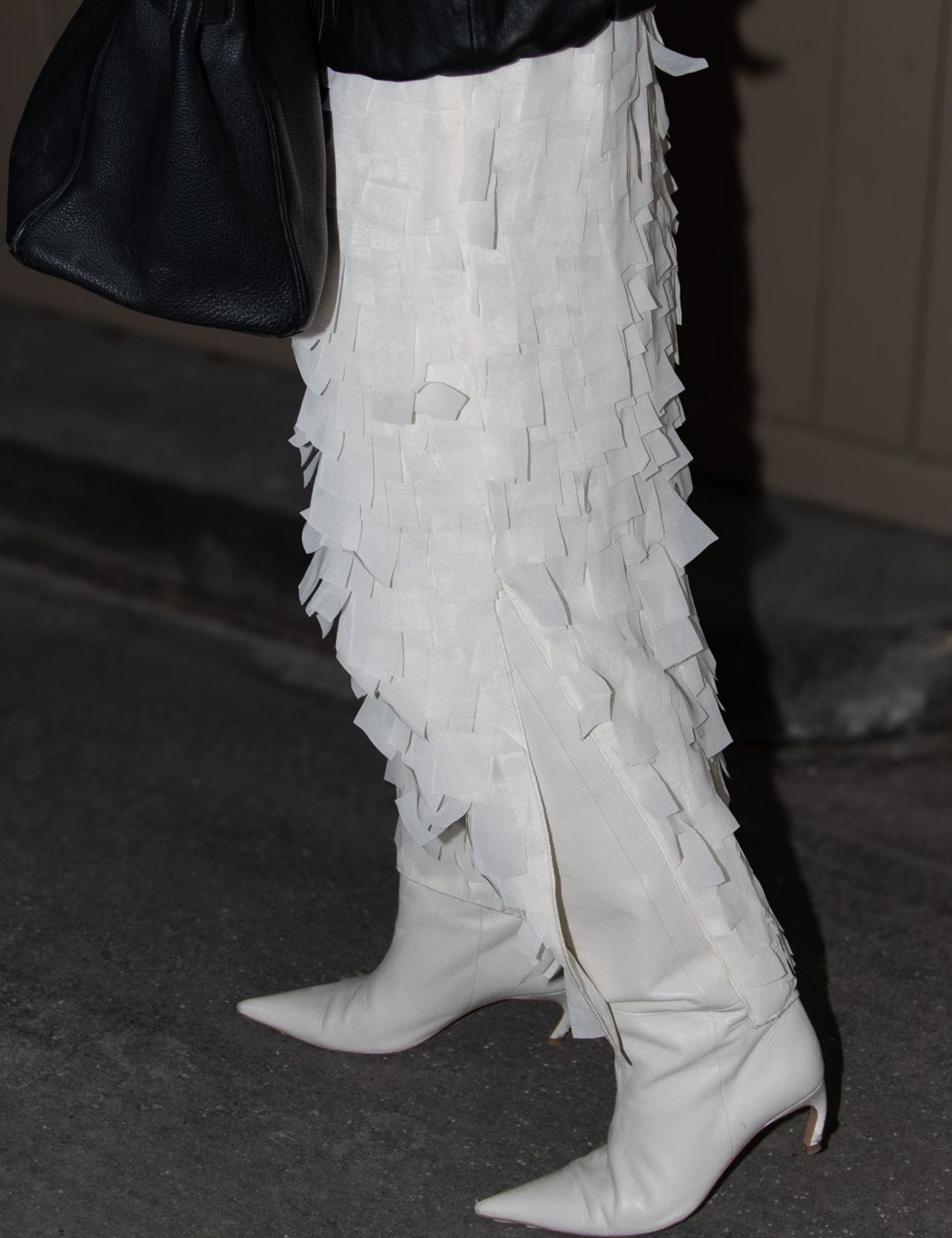 DAY Birger ét Mikkelsen Flow - Chiffon Fringe Skirt 110605 Jet Stream