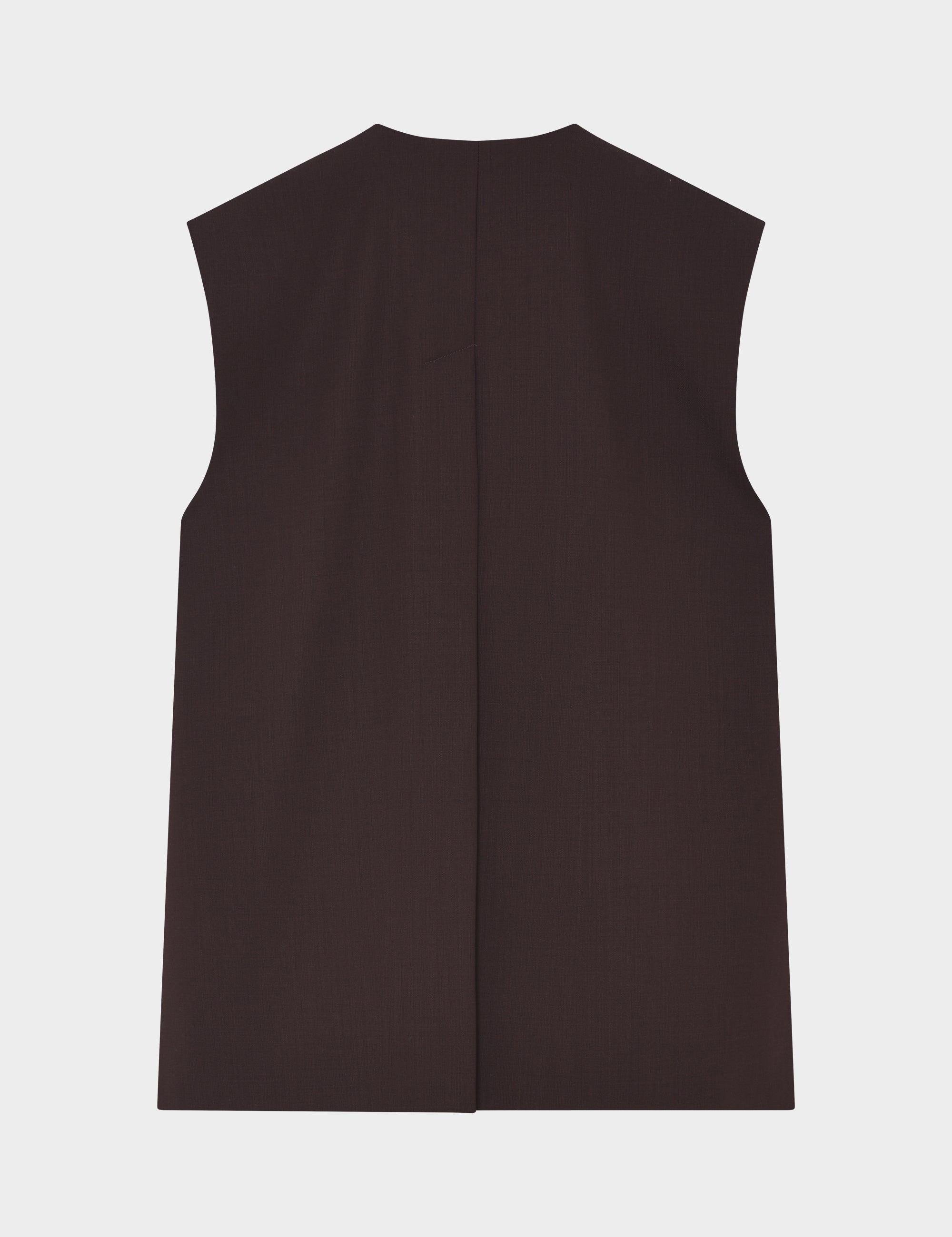 DAY Birger ét Mikkelsen Francine - Classic Wool Blend Waistcoat 191110 CHOCOLATE PLUM