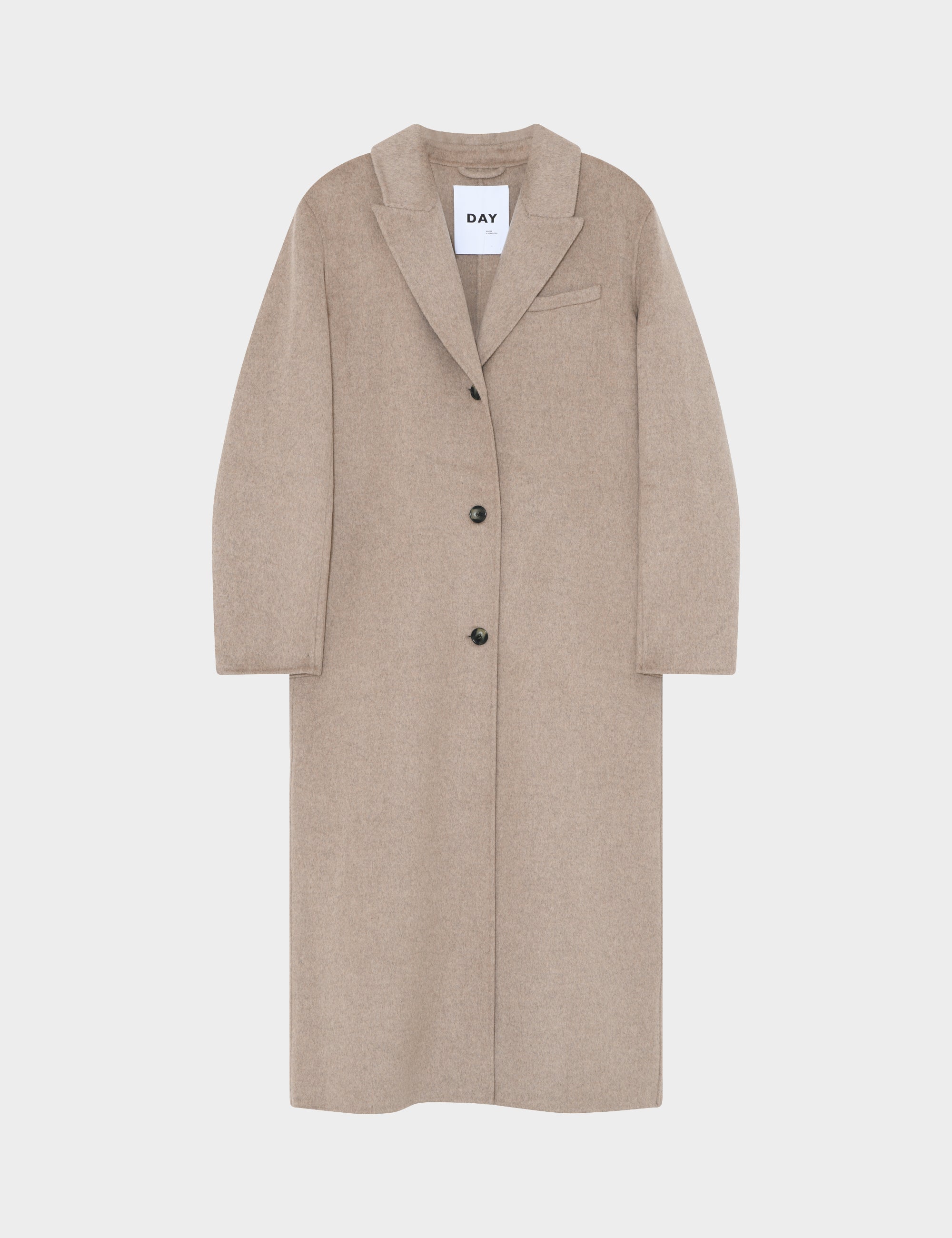 DAY Birger ét Mikkelsen Gloria - Double Faced Wool Coats 500001 BEIGE MELANGE