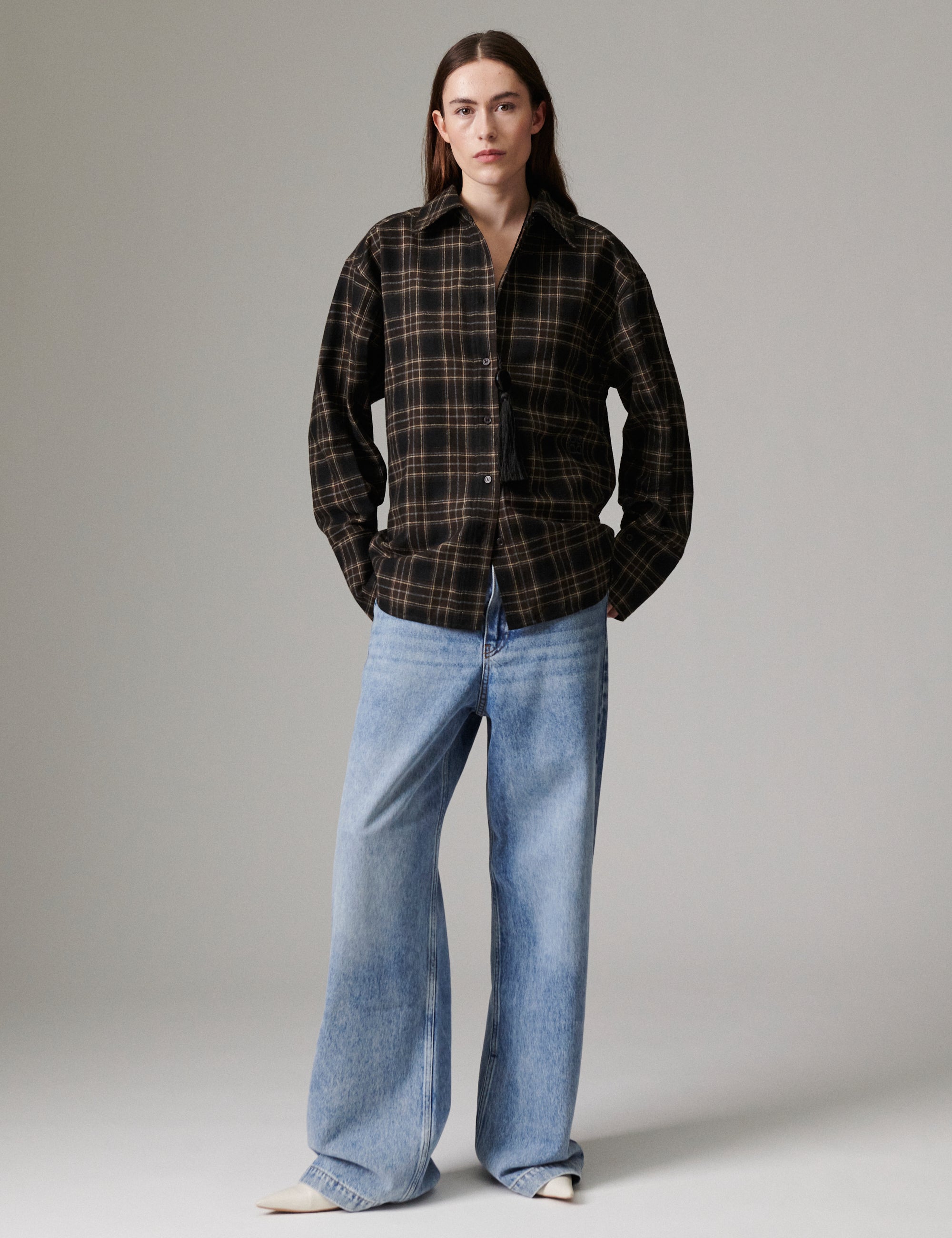 DAY Birger ét Mikkelsen Henri - Flannel Luxe - Shirt Shirt 194104 EBONY