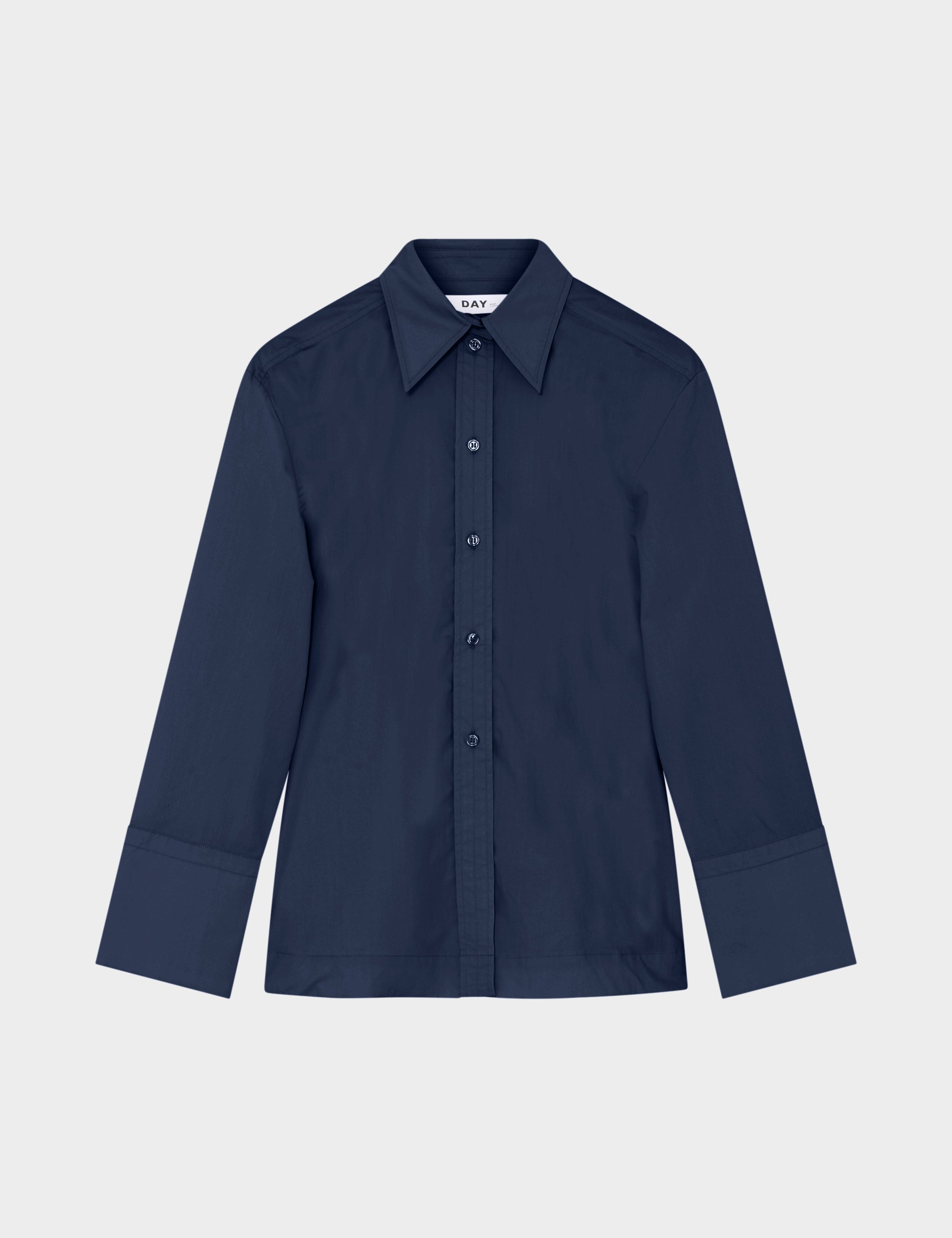 DAY Birger ét Mikkelsen Hooper - Solid cotton Shirts & Blouses 194020 DARK SAPPHIRE.