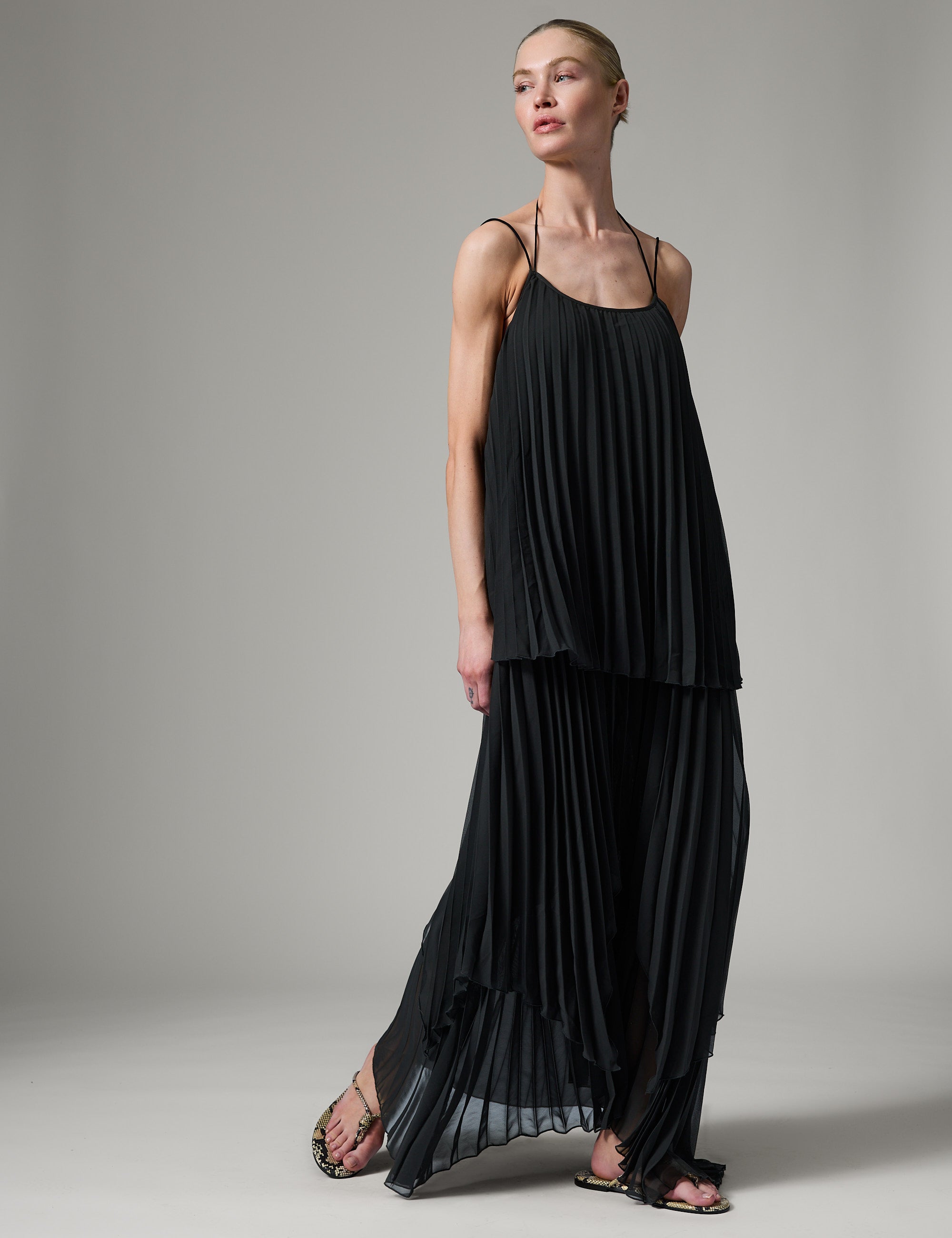 DAY Birger ét Mikkelsen Isaac - Chiffon Plisse Dress 190303 Black