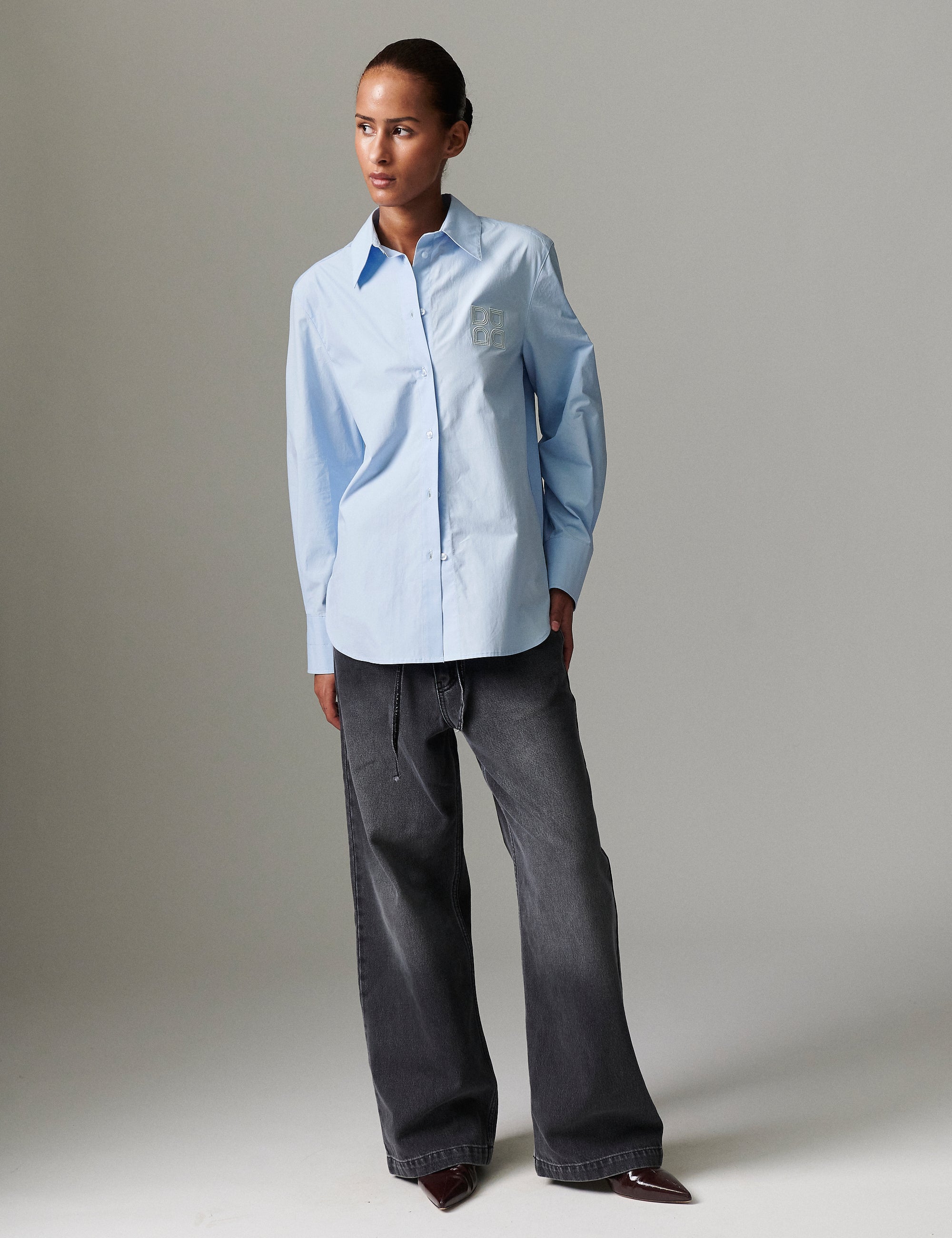 DAY Birger ét Mikkelsen Jojo - Poplina Shirts & Blouses 154030 Chambray blue