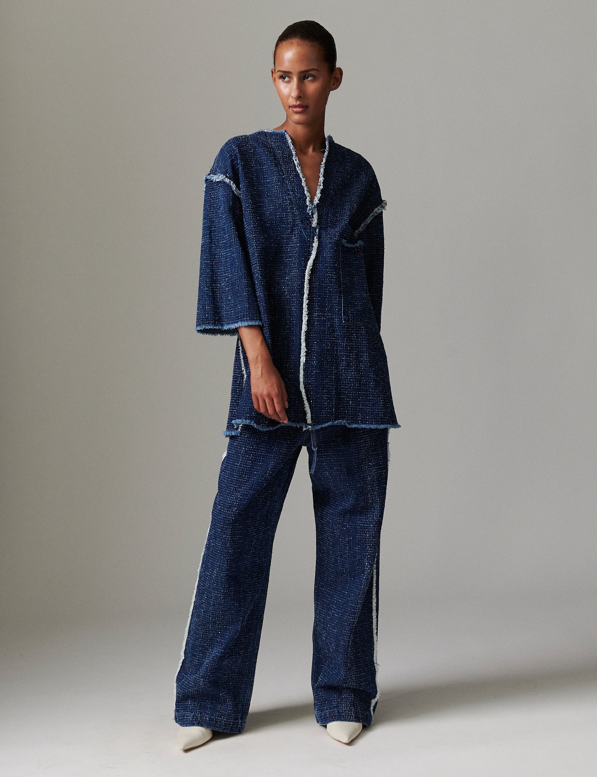 DAY Birger ét Mikkelsen Katrin - Punch Denim Tops & T-Shirts 04048 Peacoat