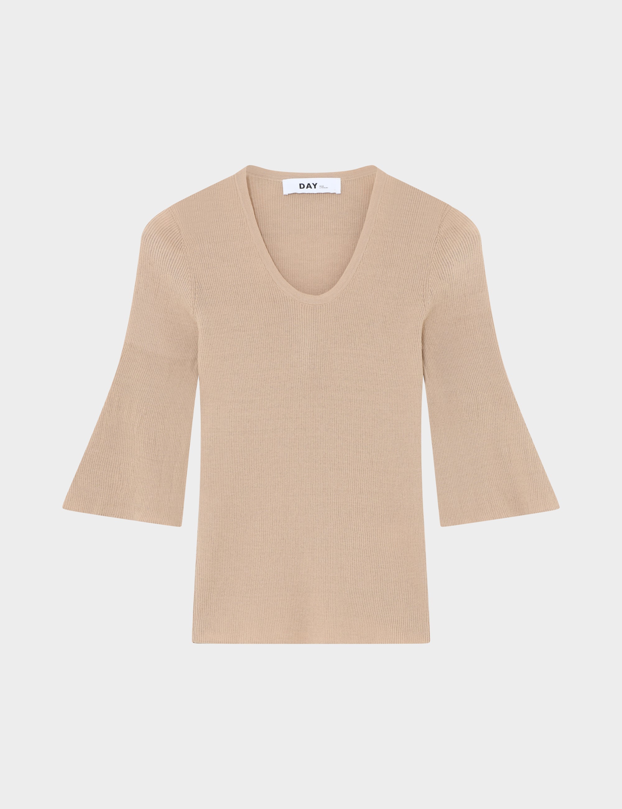 DAY Birger ét Mikkelsen Lando - Cotton Base Tops & T-Shirts 151304 HUMUS