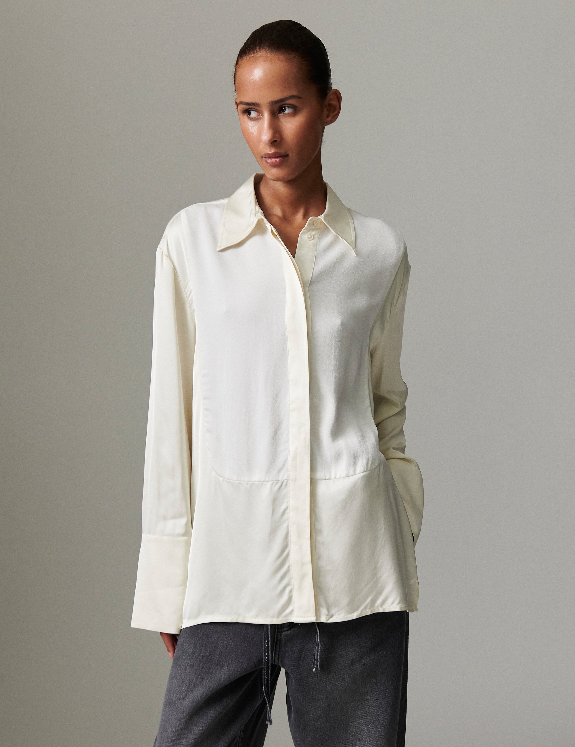 DAY Birger ét Mikkelsen Leigh - fluid mix Shirts & Blouses 110104 VANILLA ICE