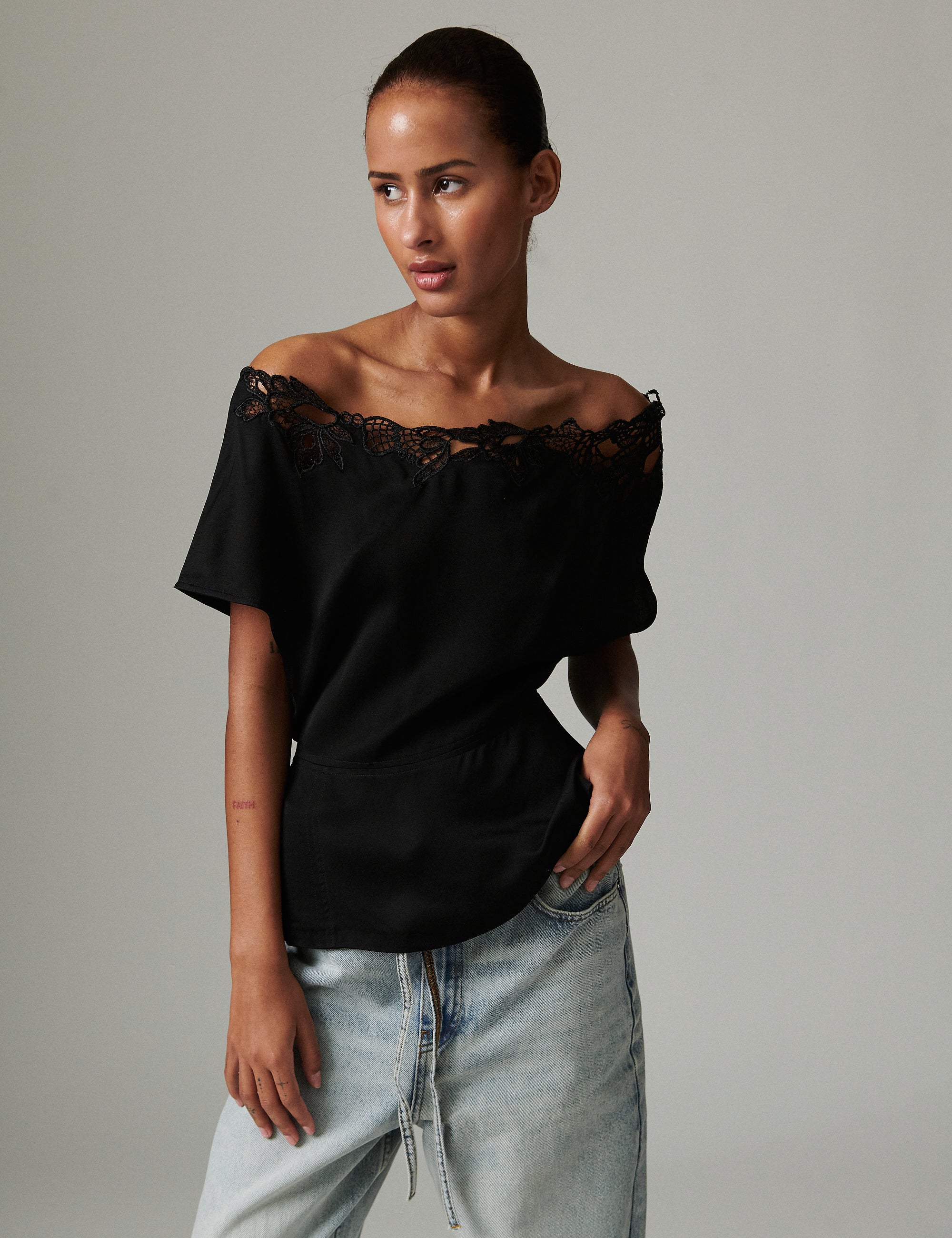 DAY Birger ét Mikkelsen Lesto - Matte Crepe - Top Top 190303 Black
