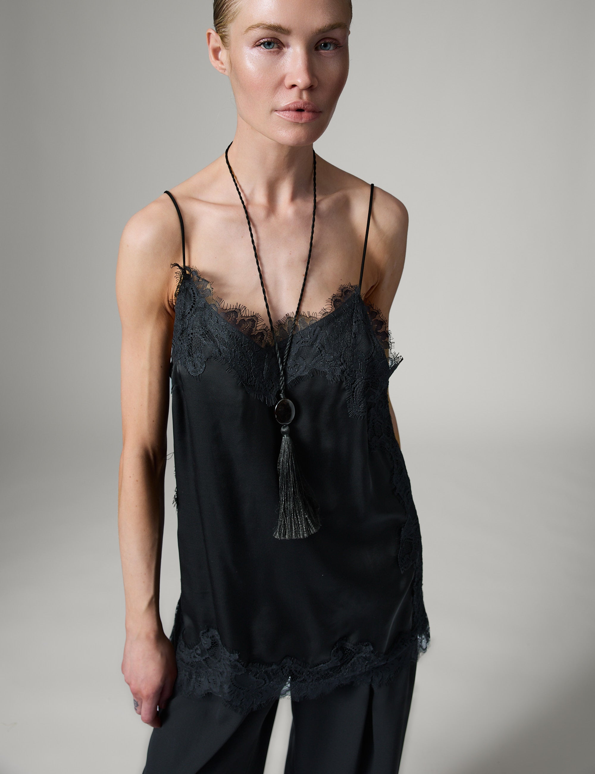 DAY Birger ét Mikkelsen Lisa - Fluid Viscose Tops & T-Shirts 190303 Black