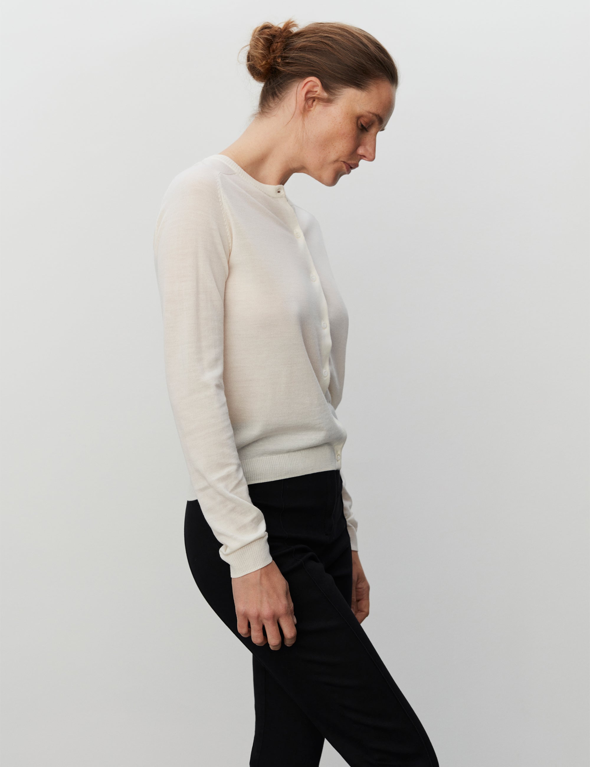 DAY Birger ét Mikkelsen Luna - Daily Elements Cardigan 01002 Ivory Shade