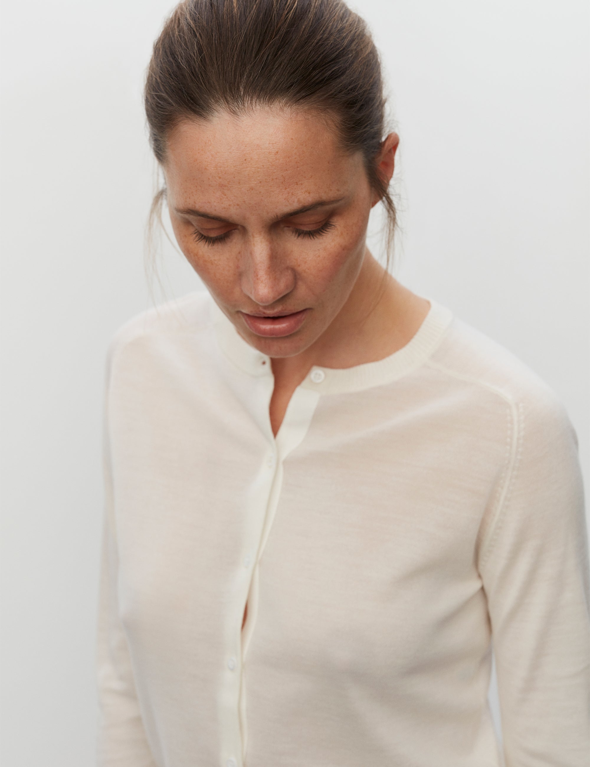 DAY Birger ét Mikkelsen Luna - Daily Elements Cardigan 01002 Ivory Shade