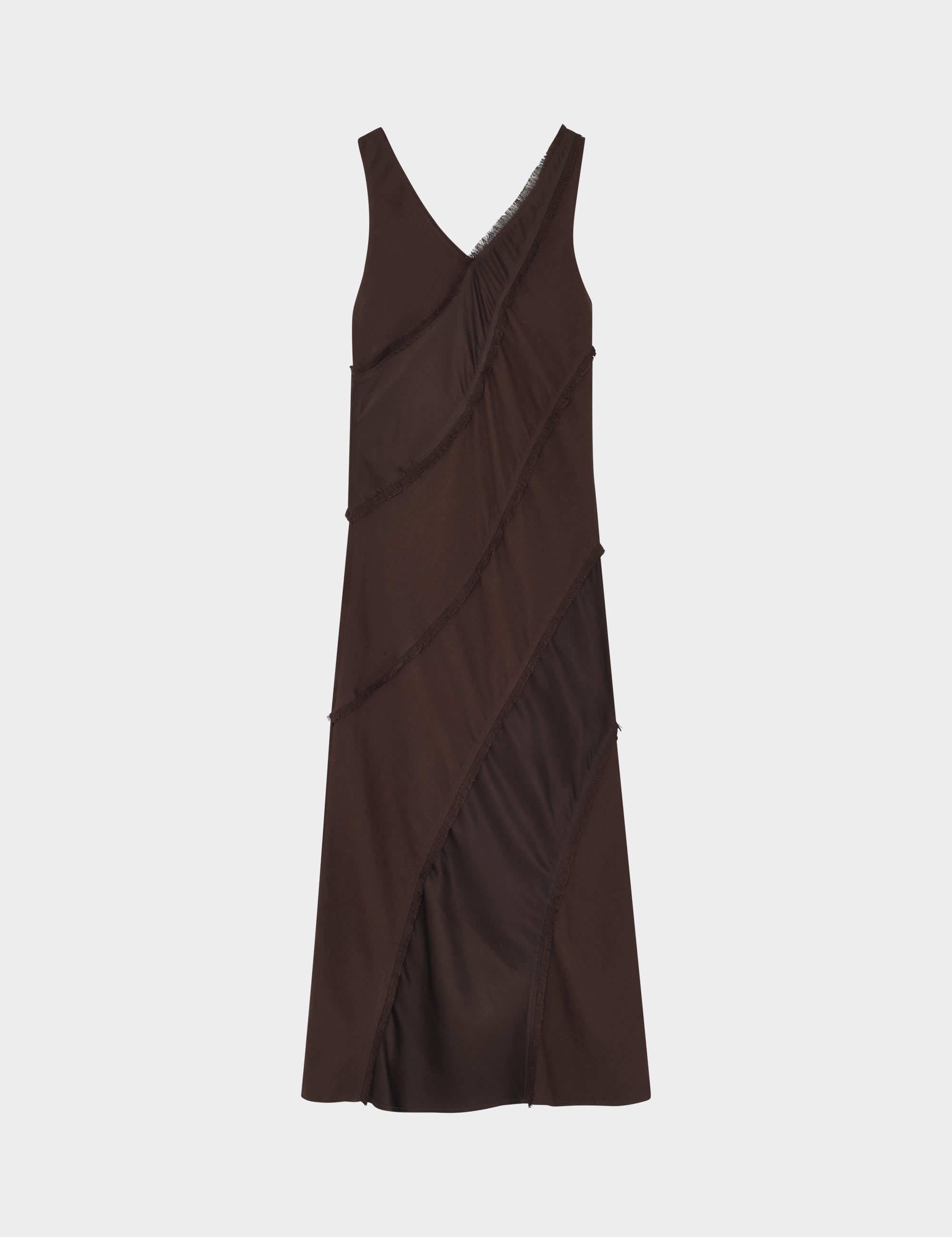 DAY Birger ét Mikkelsen Madeline - Contrast Linen Dress 10037 Coffee Bean