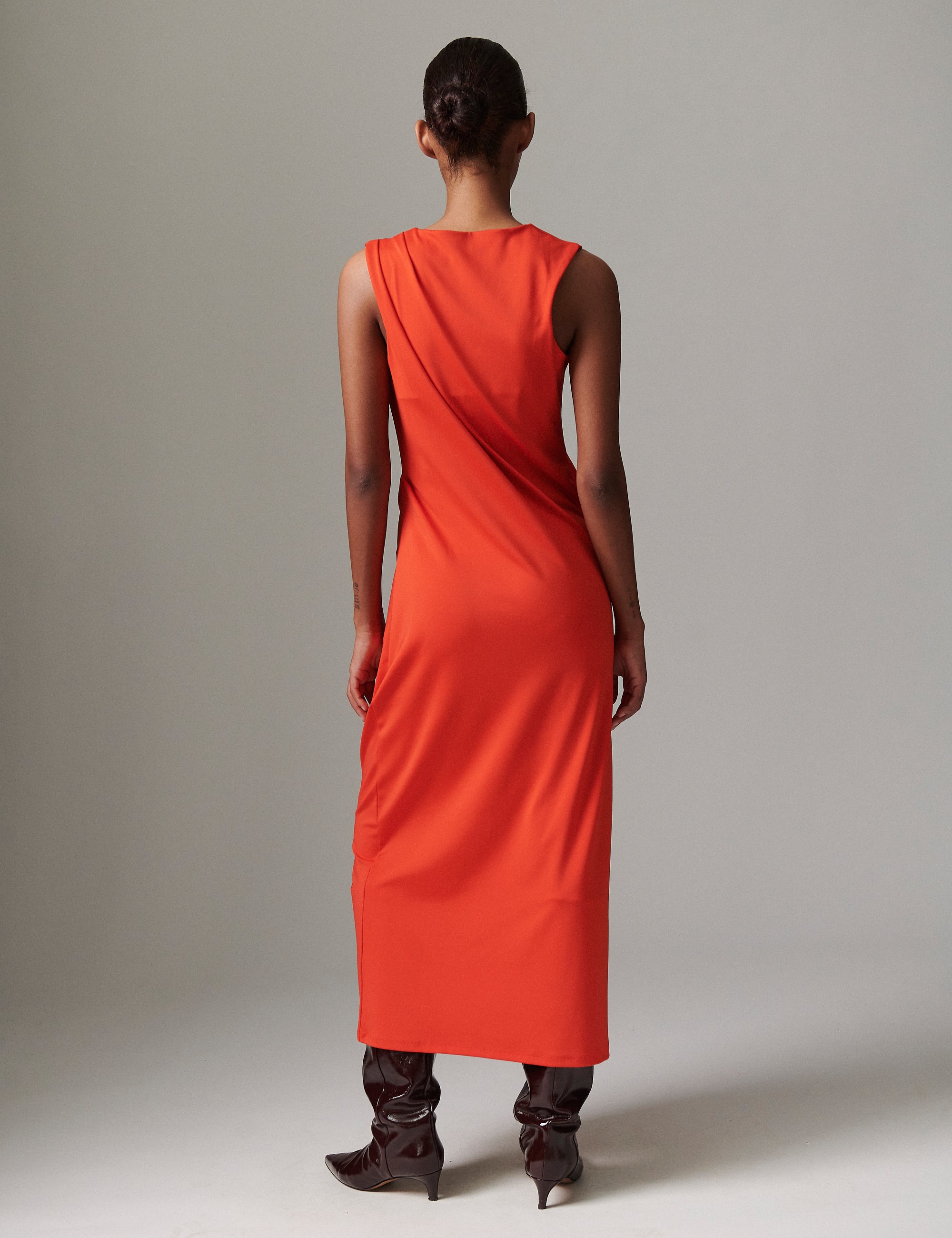DAY Birger ét Mikkelsen Marina - Modern Interlock Dress 181664 FIERY RED.