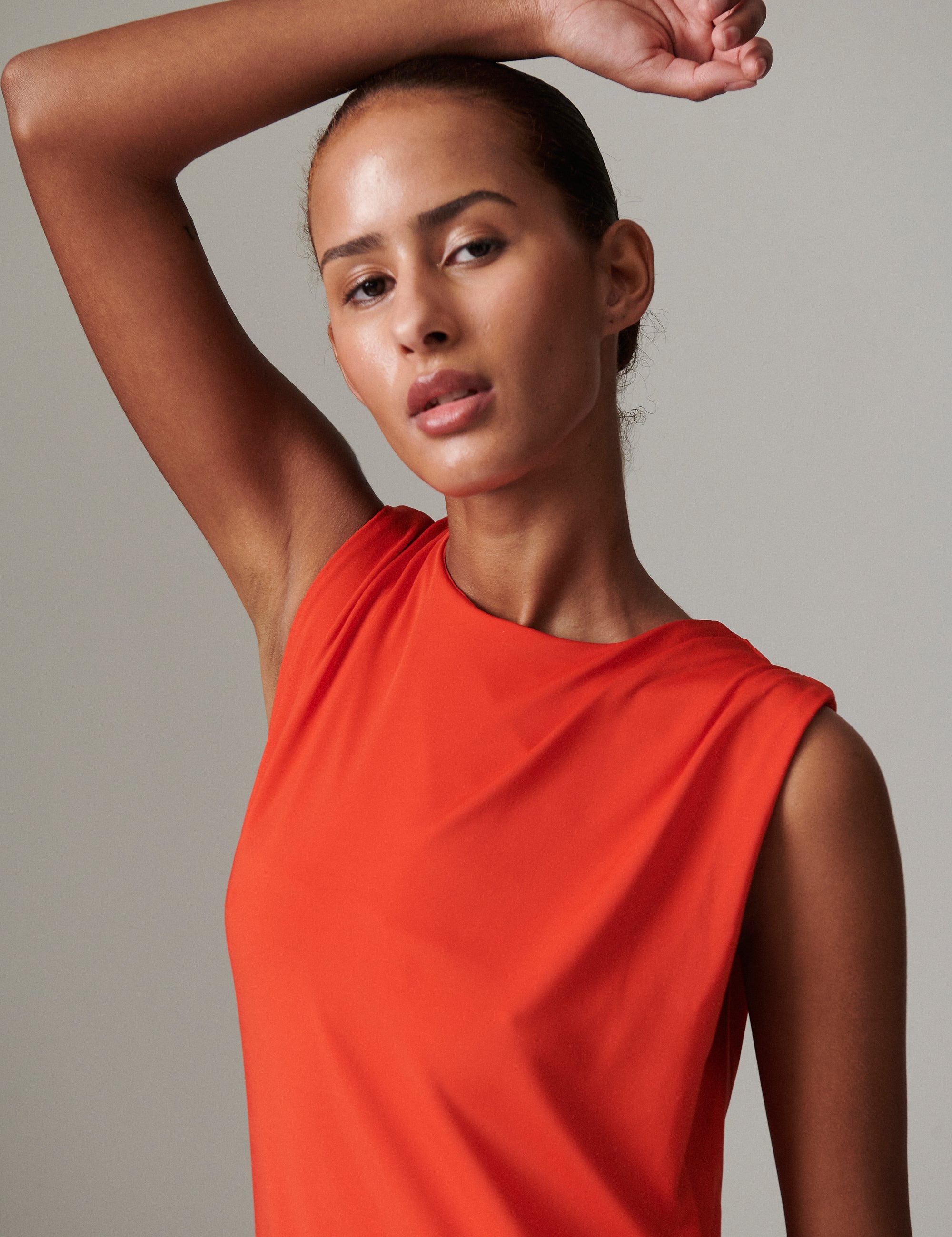 DAY Birger ét Mikkelsen Marina - Modern Interlock Dress 181664 FIERY RED.