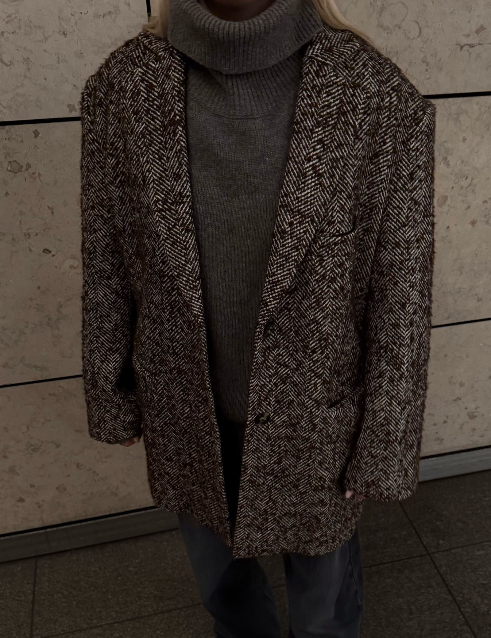 DAY Birger ét Mikkelsen Martha - Heavy Slub Wool Blazer 191110 CHOCOLATE PLUM