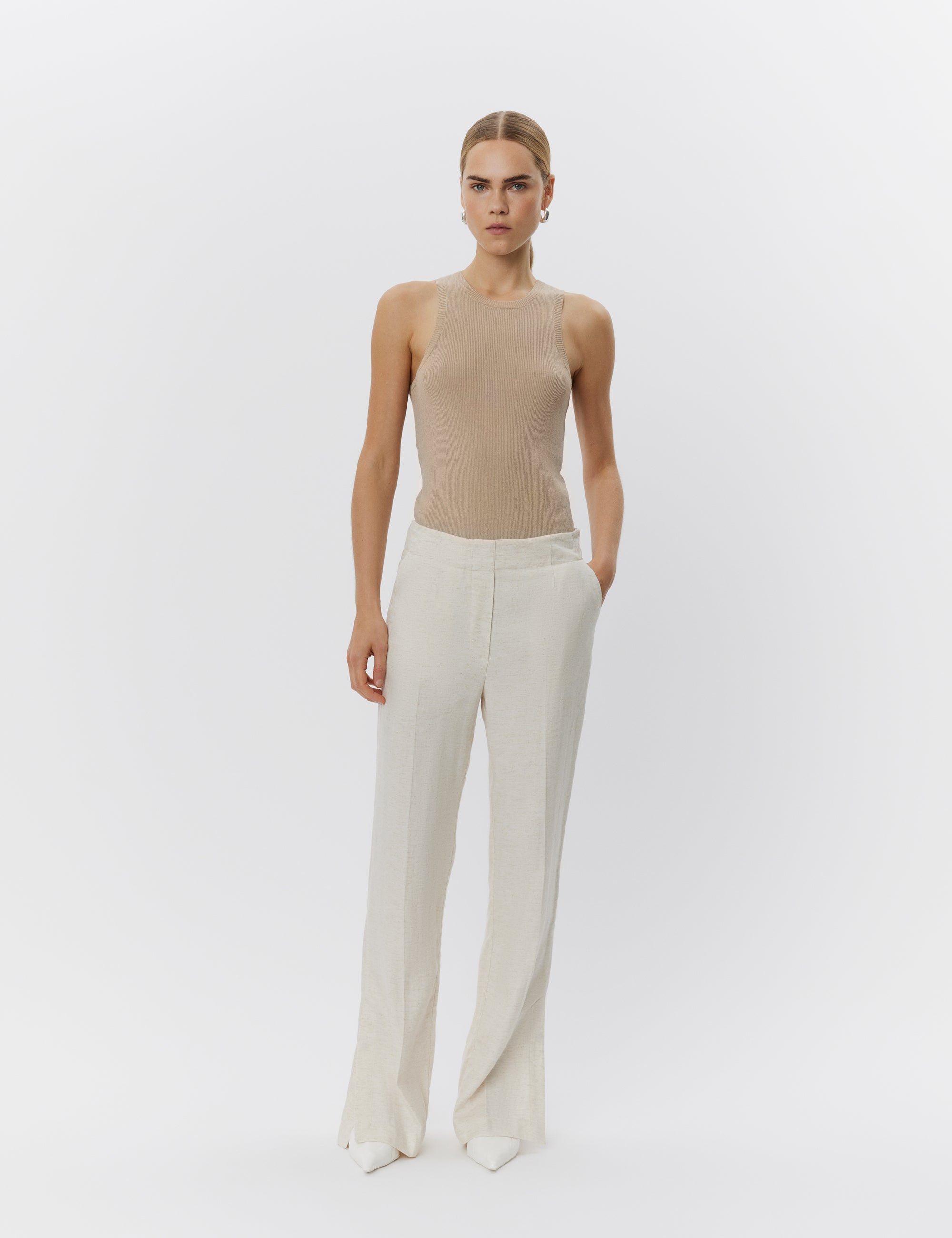 DAY Birger ét Mikkelsen Milo - Summer Tweed Pants 120110 PISTACHIO SHELL.