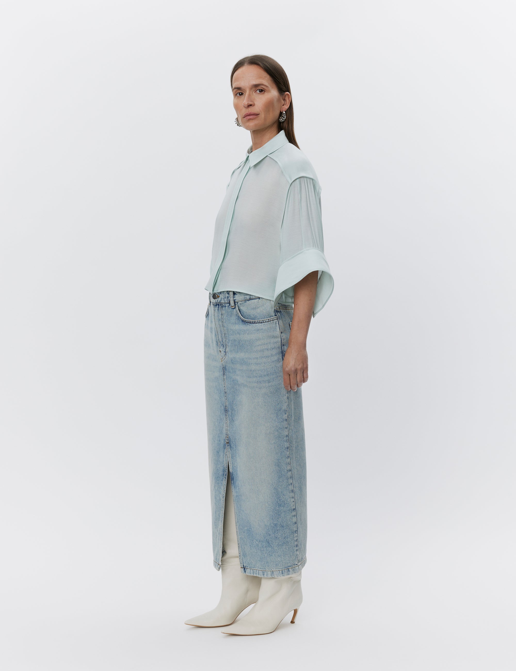 DAY Birger ét Mikkelsen Niki - Vintage Blue Denim Skirt 500139 VINTAGE BLUE