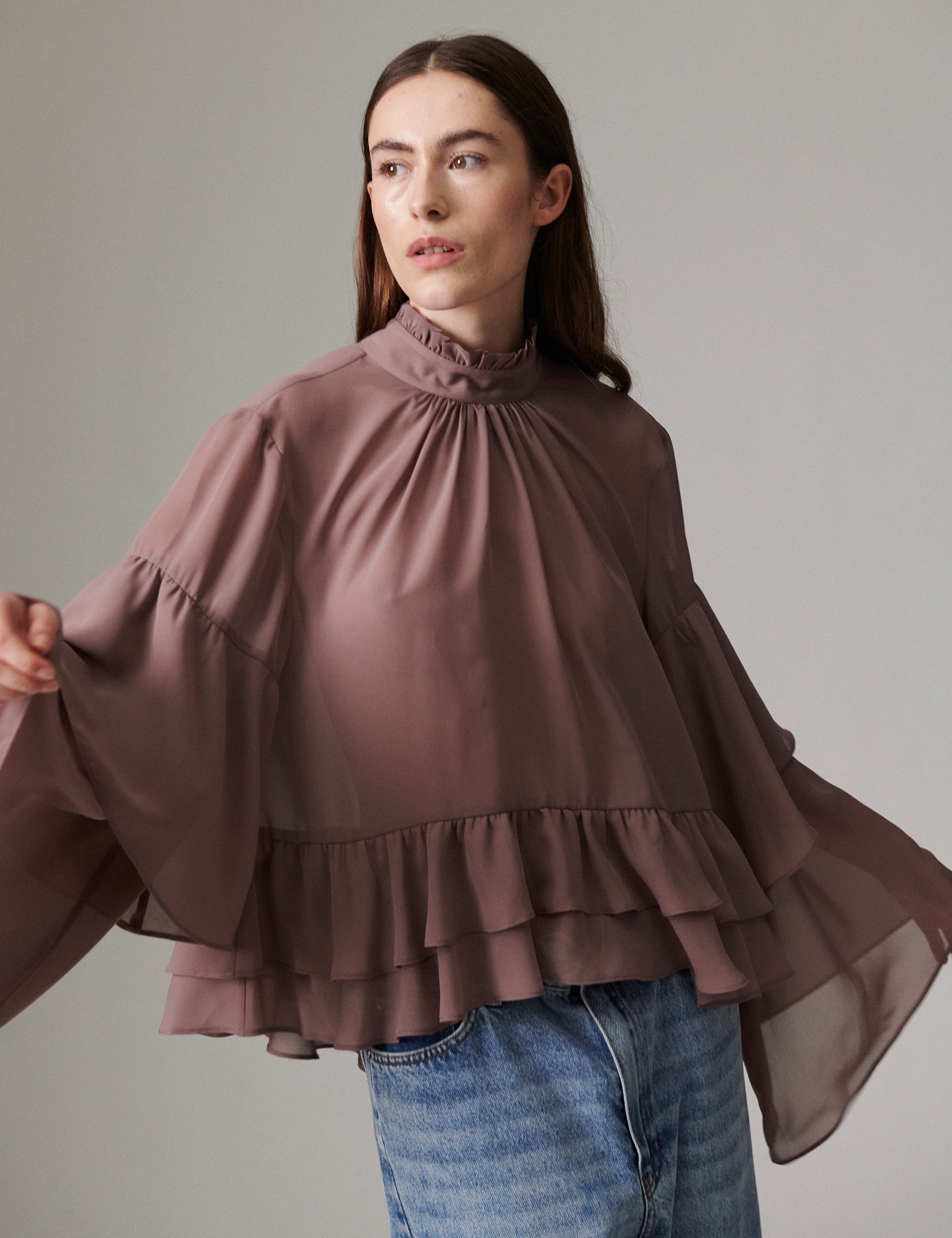 DAY Birger ét Mikkelsen Nomi - Day Chiffon - Blouse Blouse 181807 TWILIGHT MAUVE