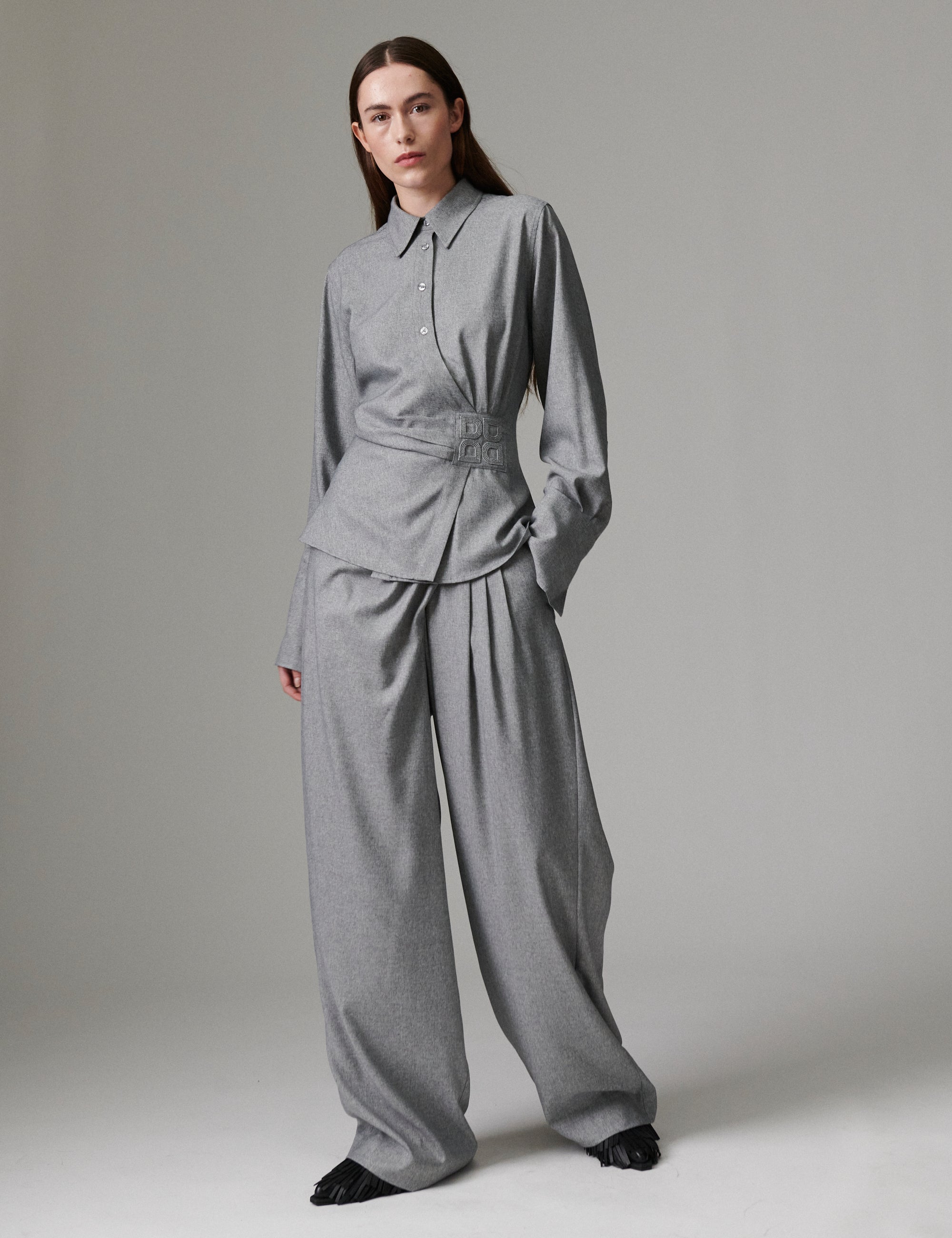 DAY Birger ét Mikkelsen Onyx - Corporate Day - Pants Pants 500006 Medium Grey Melange