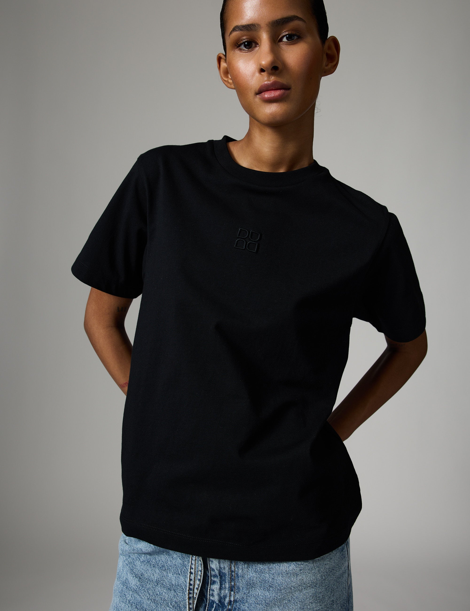 DAY Birger ét Mikkelsen Parry - Heavy Jersey T-shirt 190303 Black