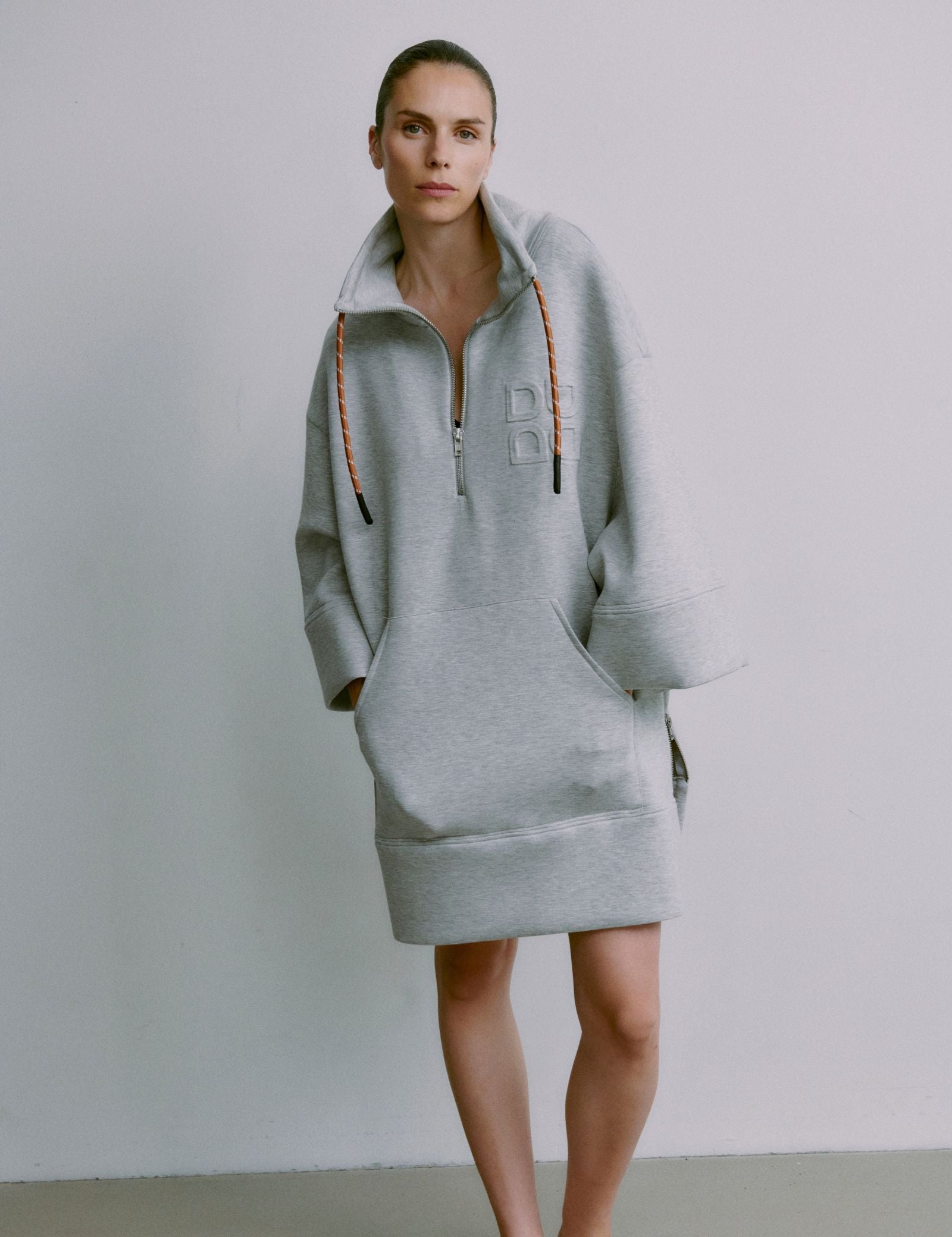 DAY Birger ét Mikkelsen Perry - Scuba Cardigan 500056 Grey Melange