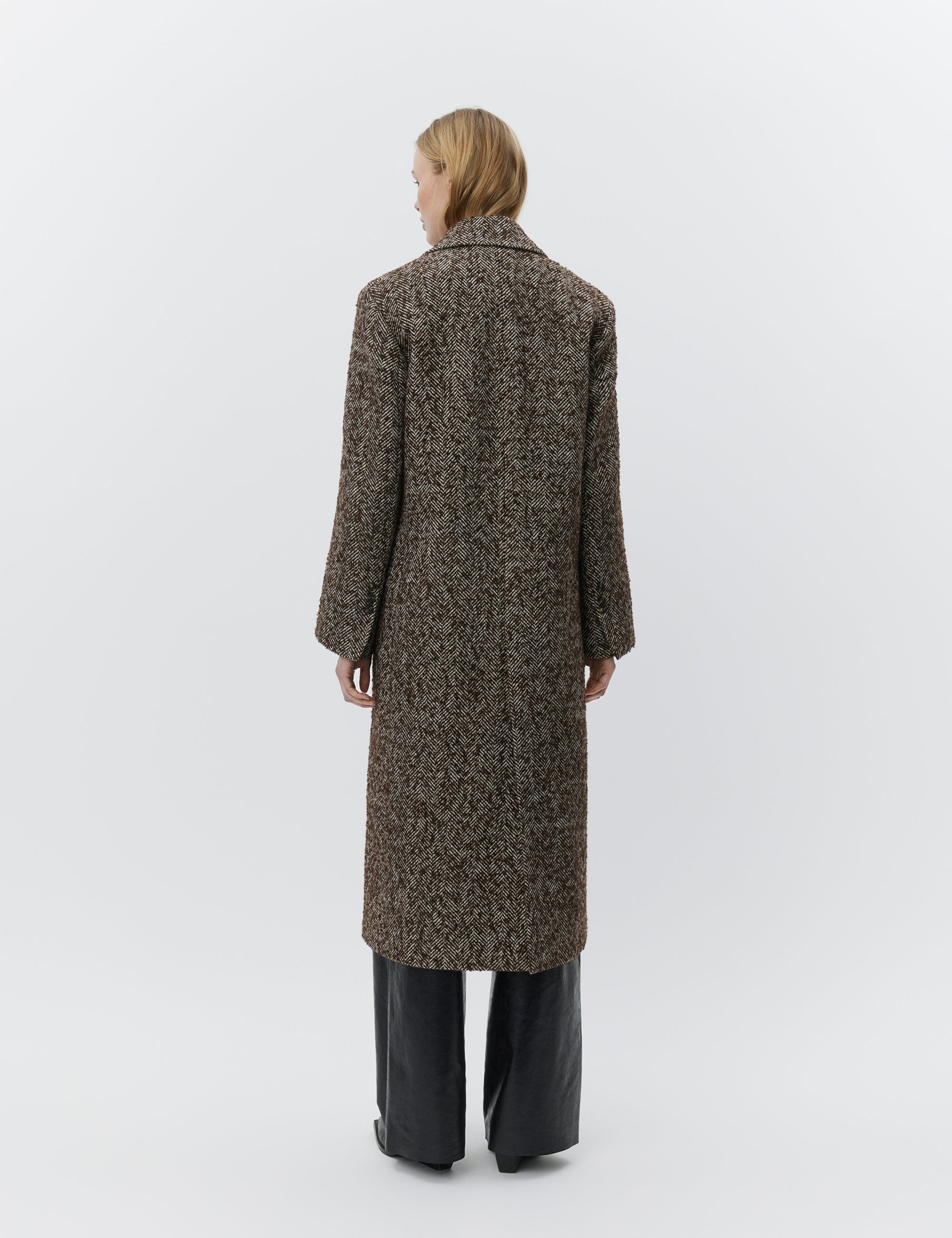 DAY Birger ét Mikkelsen Philippine - Heavy Slub Wool Coats & Jackets 191110 CHOCOLATE PLUM