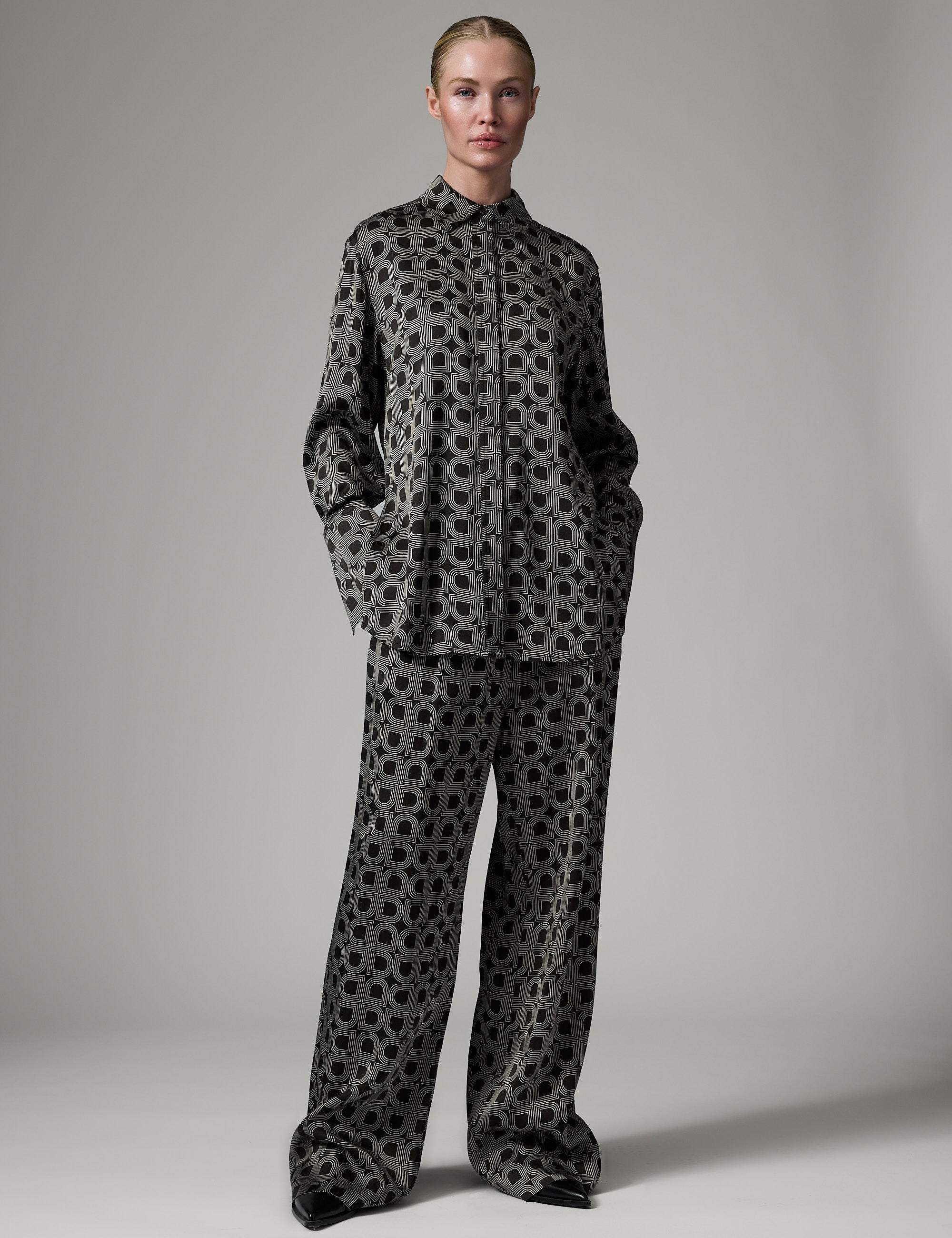 DAY Birger ét Mikkelsen Phoebe - Fluid Viscose Pants 190303 Black