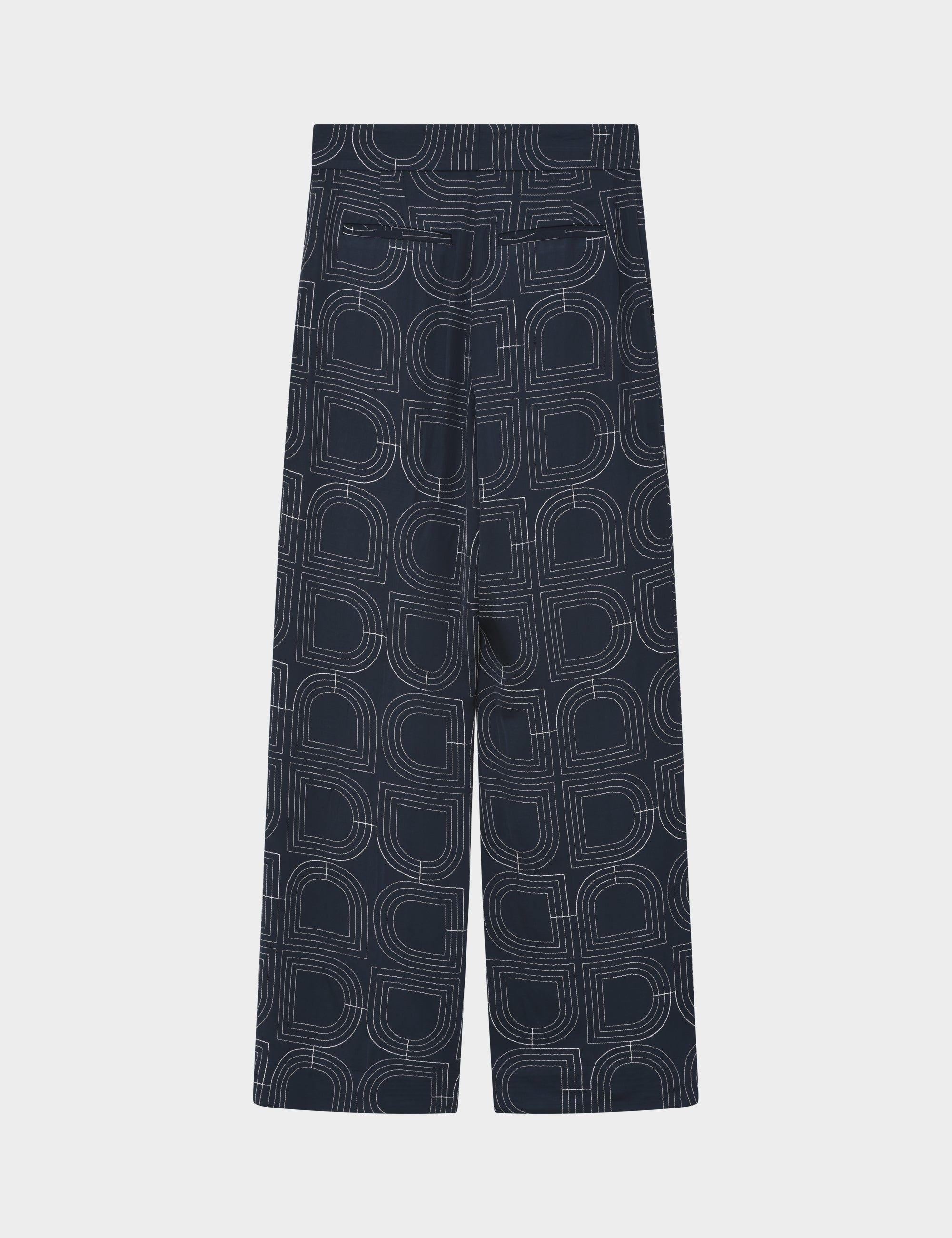 DAY Birger ét Mikkelsen Phoebe - Fluid Viscose Stitch Pants 194020 DARK SAPPHIRE.