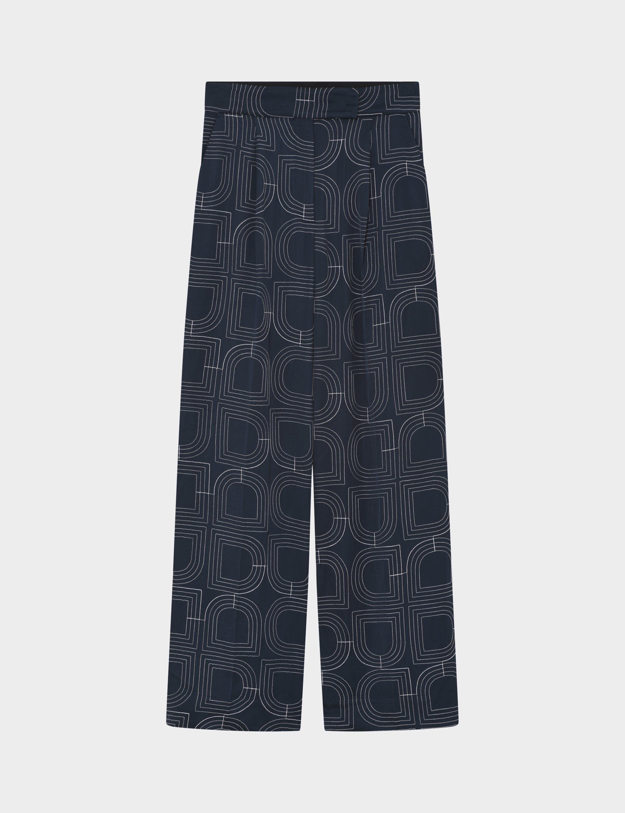 DAY Birger ét Mikkelsen Phoebe - Fluid Viscose Stitch Pants 194020 DARK SAPPHIRE.