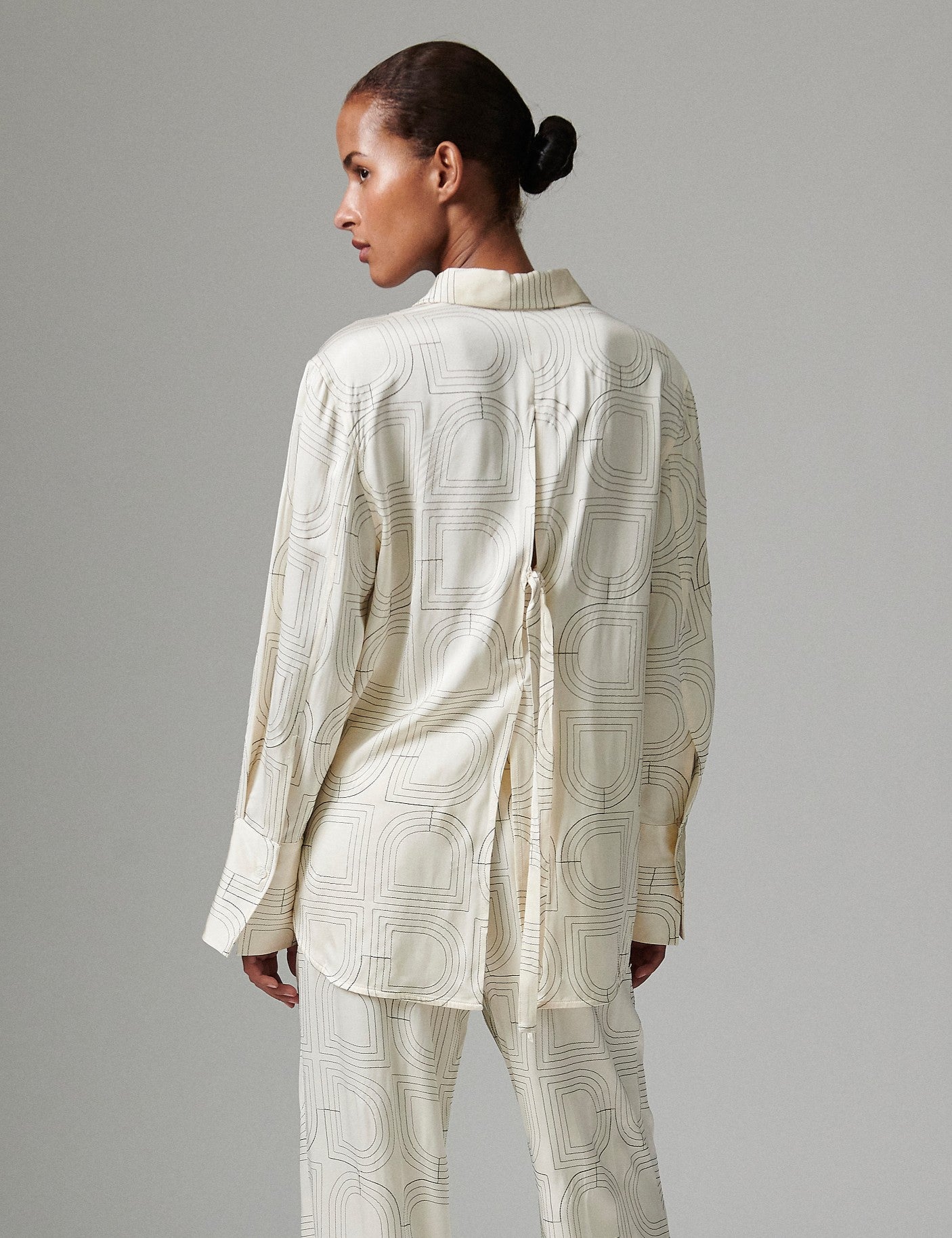 DAY Birger ét Mikkelsen Plyma- Fluid Viscose Stitch Tops & T-Shirts 110605 JET STREAM