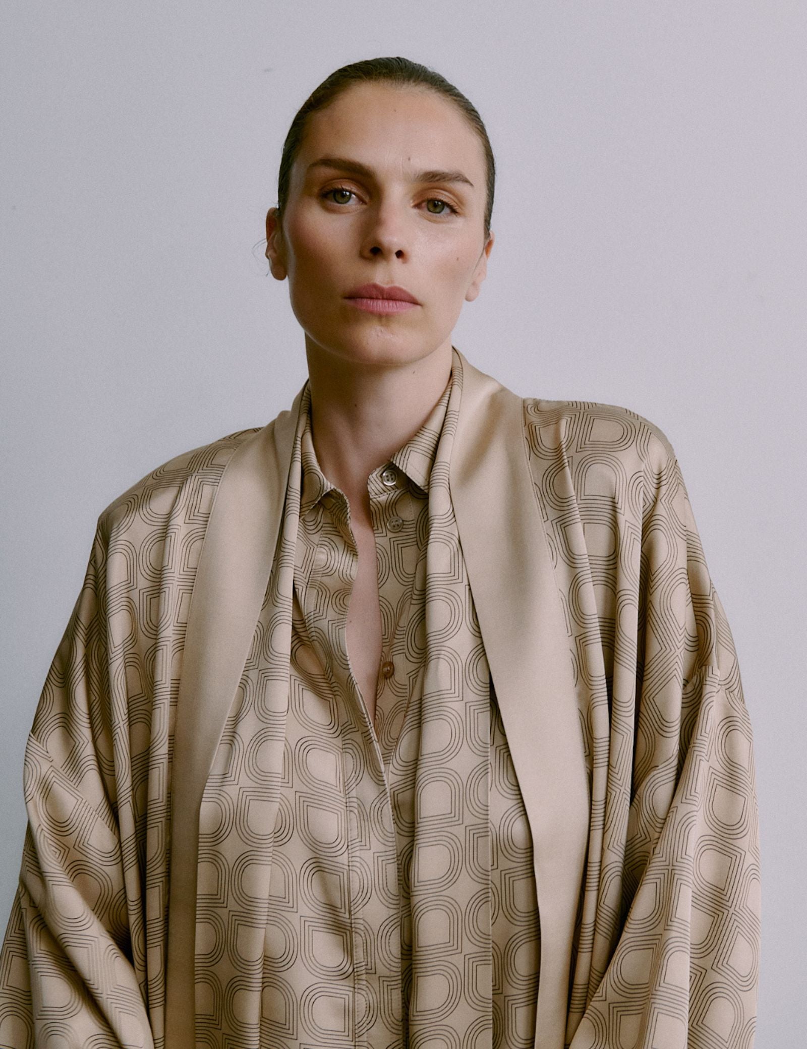 DAY Birger ét Mikkelsen Plymo- Fluid Viscose Tops & T-Shirts 151304 HUMUS