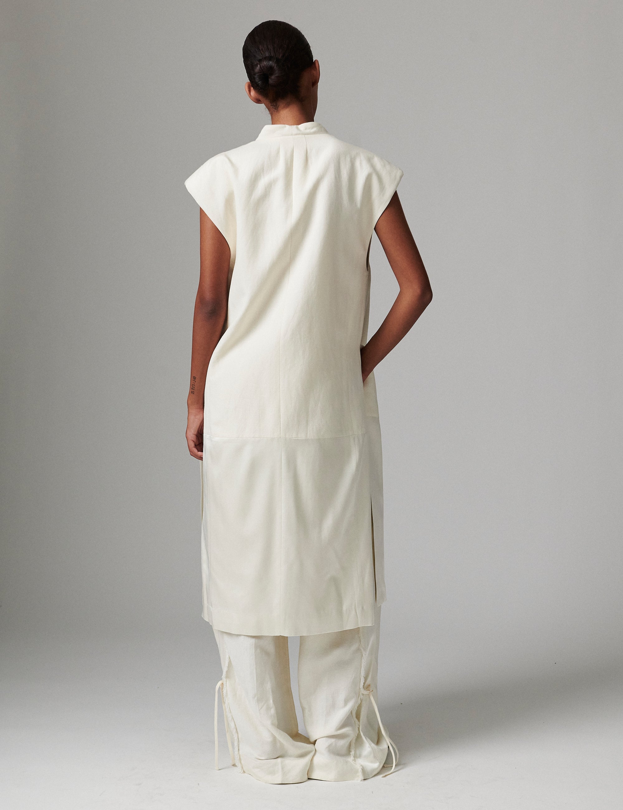 DAY Birger ét Mikkelsen Rorina - Contrast Linen Waistcoat 110605 JETSTREAM