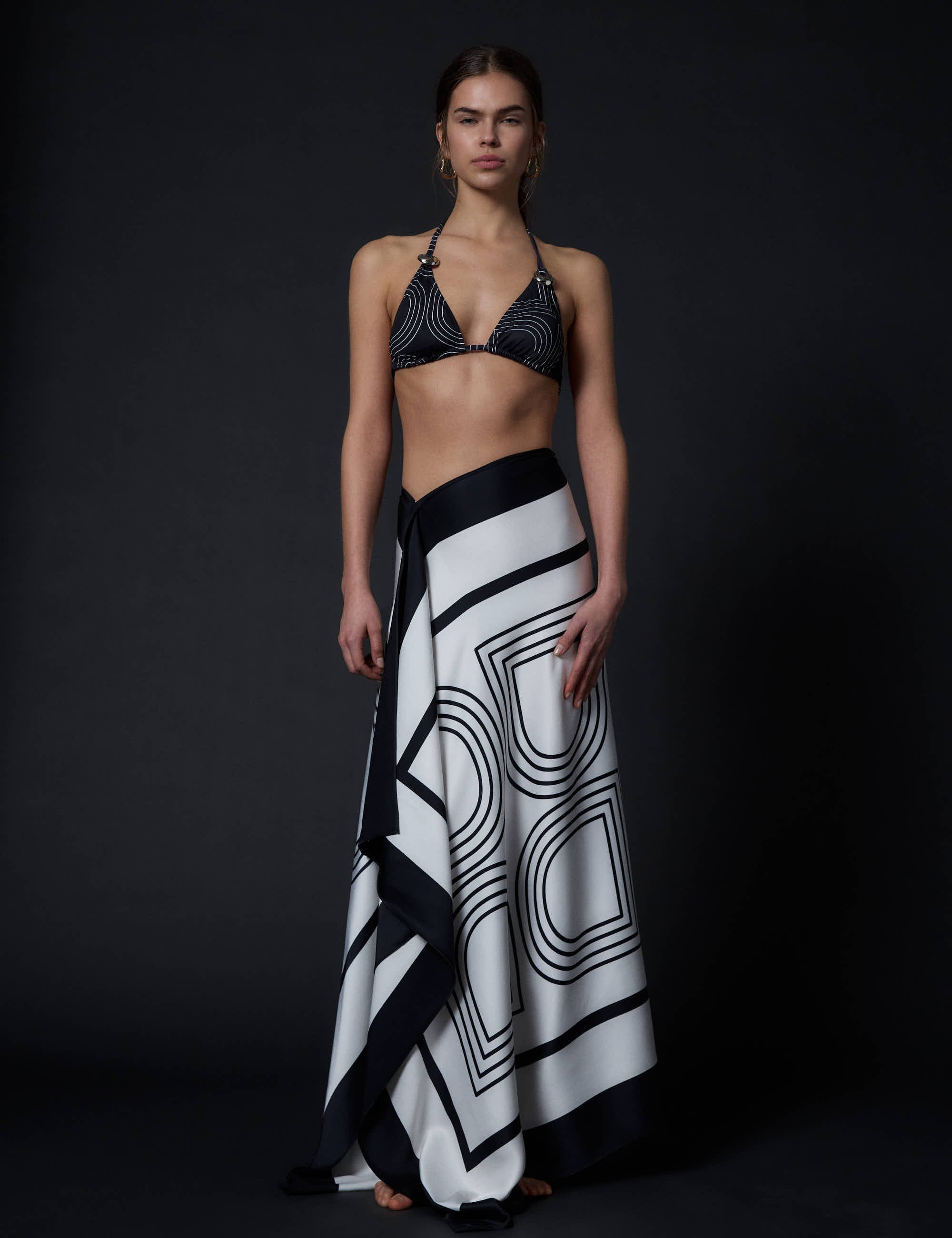 DAY Birger ét Mikkelsen SARY- FLUID VISCOSE Scarf 190303 Black