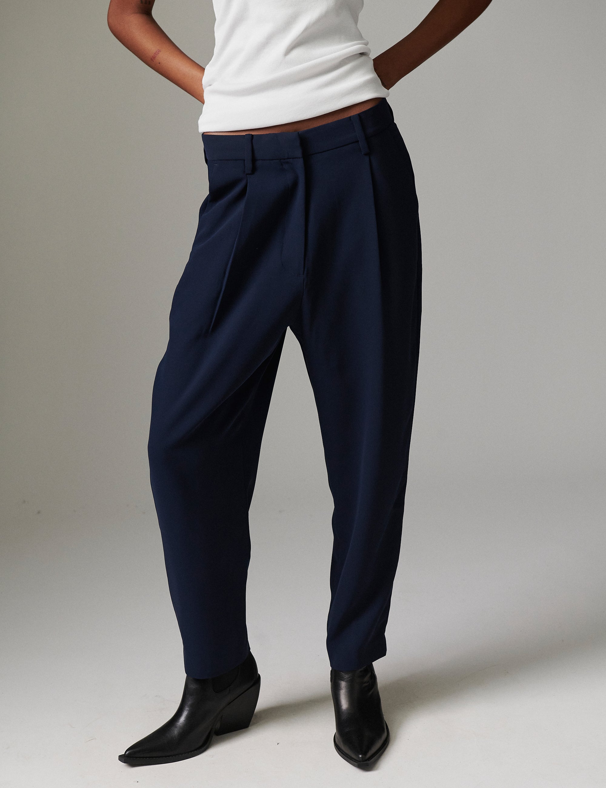 DAY Birger ét Mikkelsen Sacha - Classic Gabardine Pants 194020 DARK SAPPHIRE.
