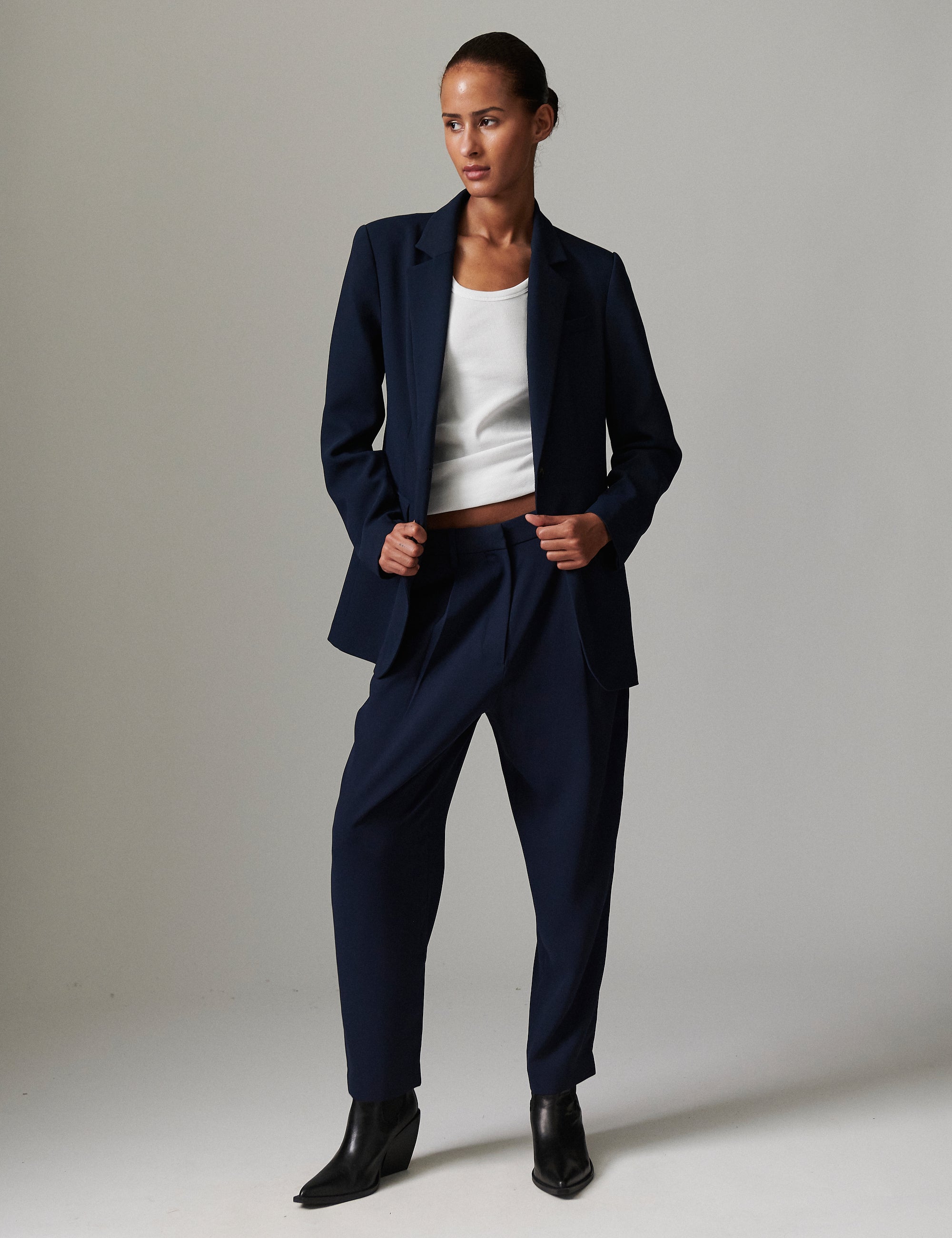 DAY Birger ét Mikkelsen Sacha - Classic Gabardine Pants 194020 DARK SAPPHIRE.