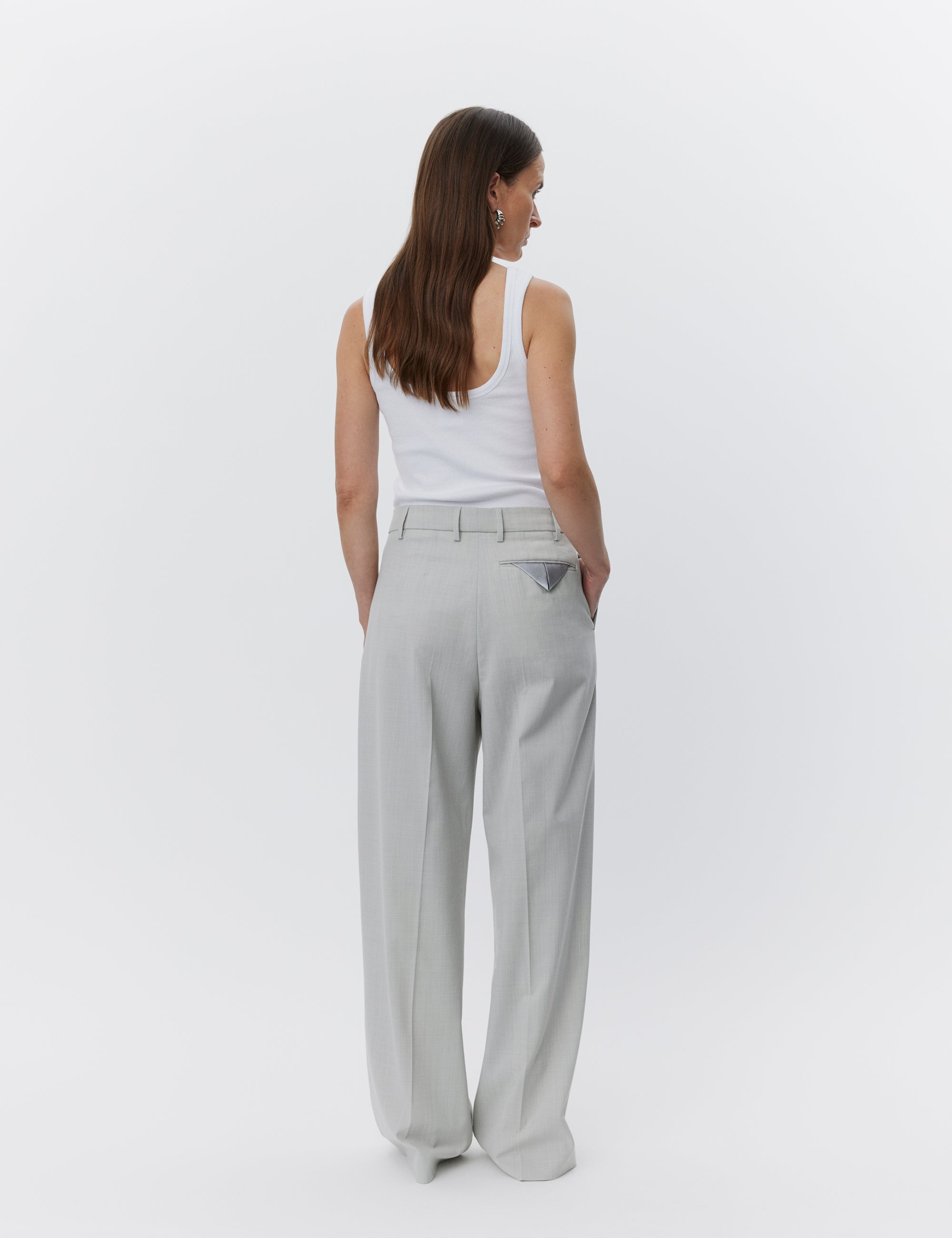 DAY Birger ét Mikkelsen Samuel - Classic Wool Blend Pants 500132 MISTY BLUE MELANGE