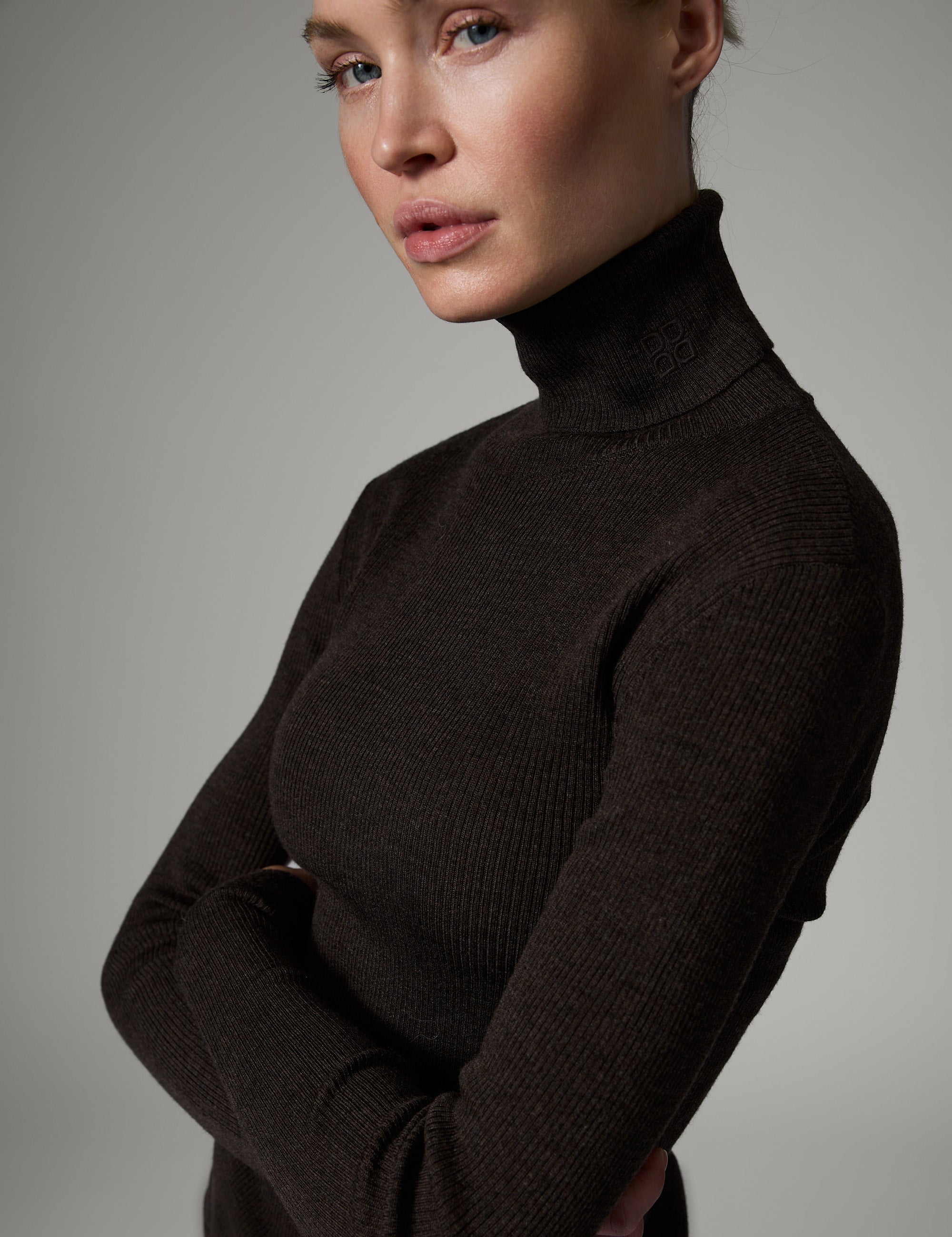 DAY Birger ét Mikkelsen Sierra - Daily Elements Pullover 500116 DARK BROWN MELANGE