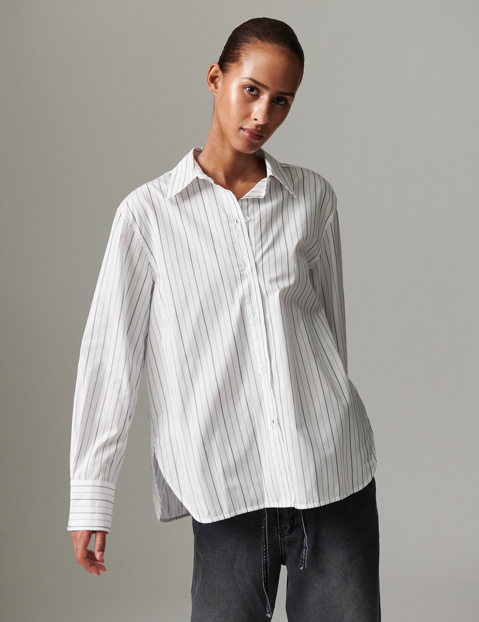 DAY Birger ét Mikkelsen Stanley - Refined stripes Shirts & Blouses 110601 BRIGHT WHITE