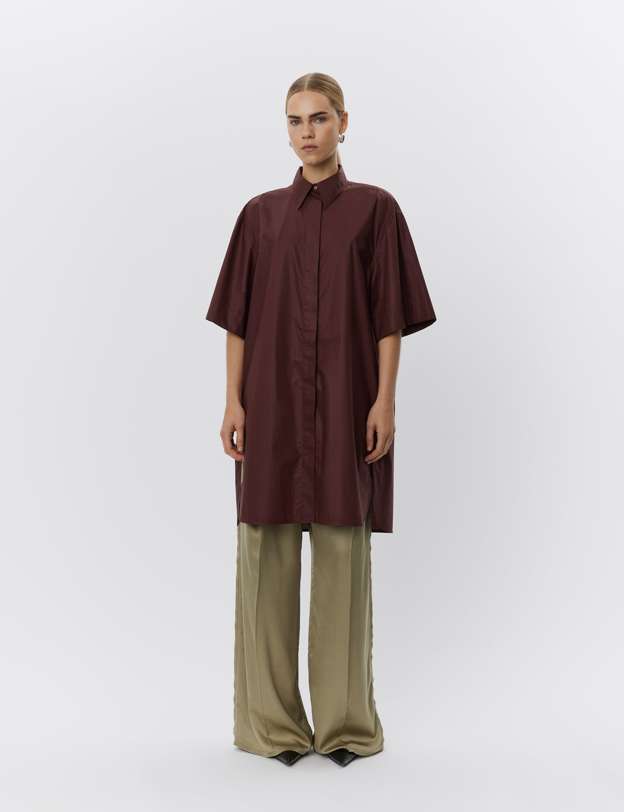 DAY Birger ét Mikkelsen Stanton - Cotton Chintz Dress 191317 Bitter Chocolate