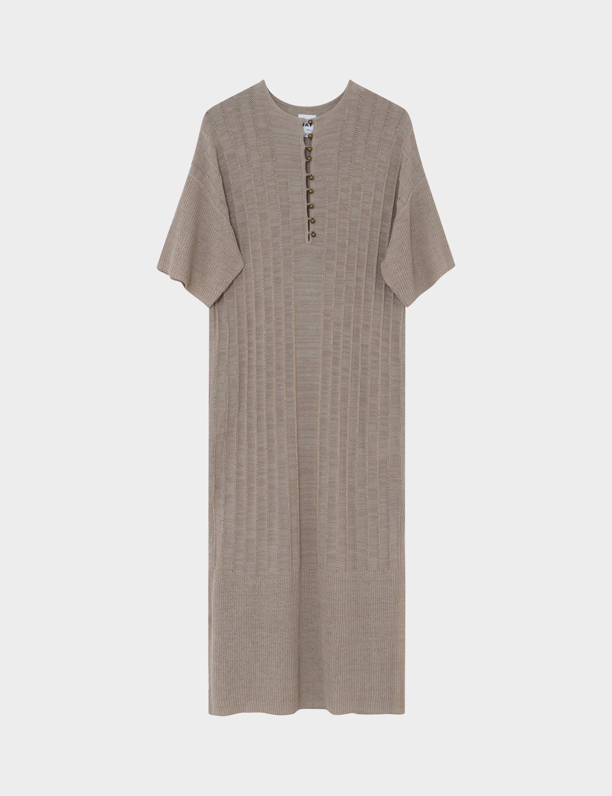 DAY Birger ét Mikkelsen Stellan - Summer Linen Dress 161407 COBBLESTONE