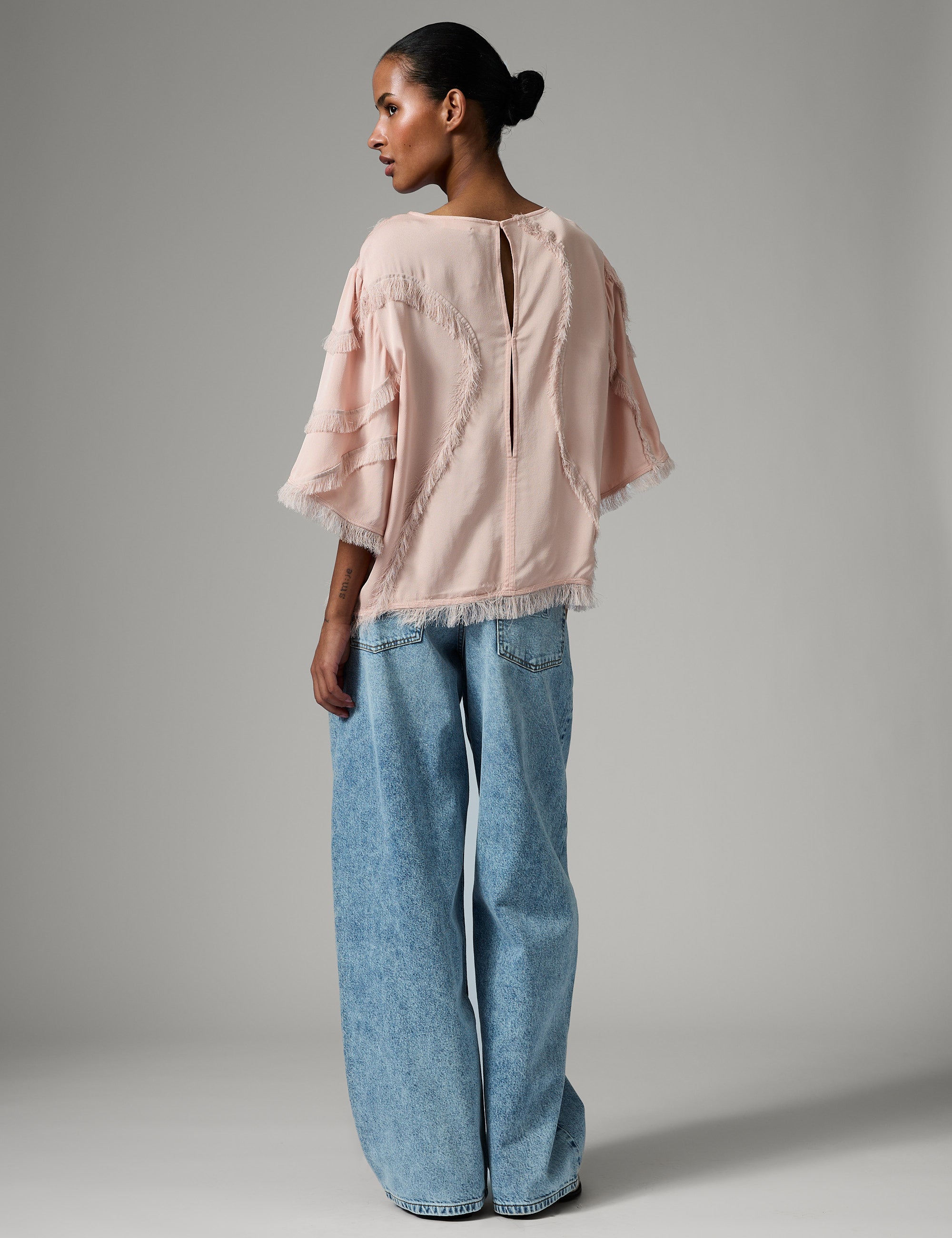 DAY Birger ét Mikkelsen Tatiana - Matte Crepe Tops & T-Shirts 141506 ROSE SMOKE